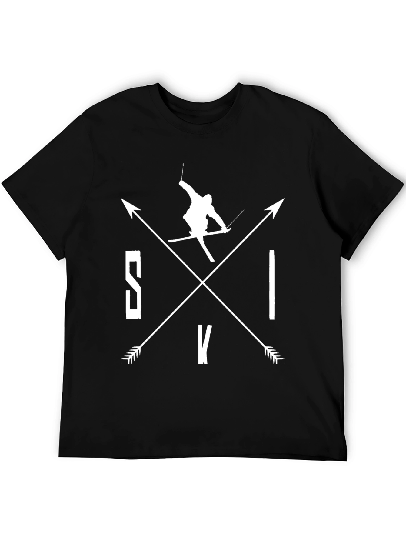 Ski Arrows Black T-Shirt