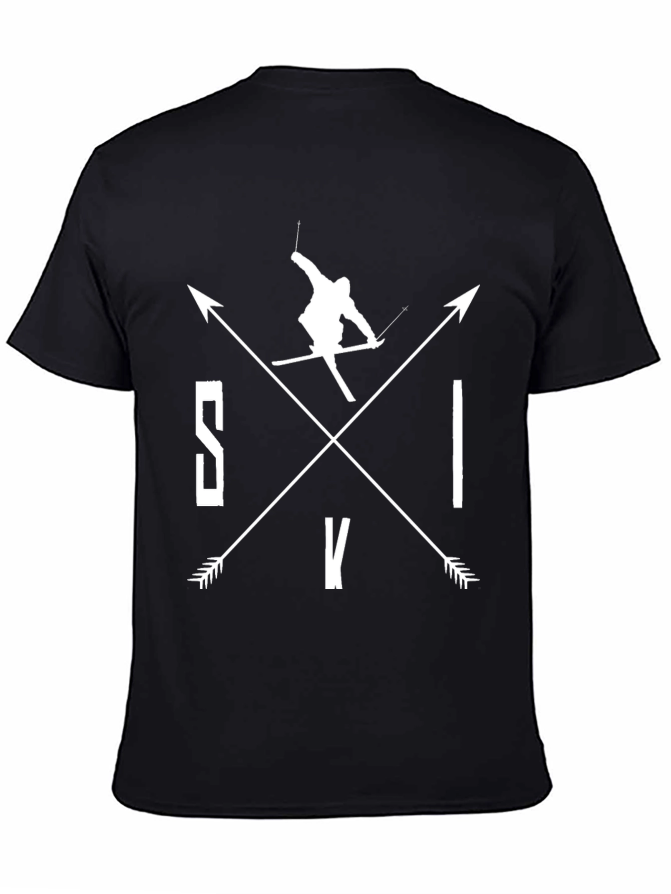 Ski Arrows Black T-Shirt