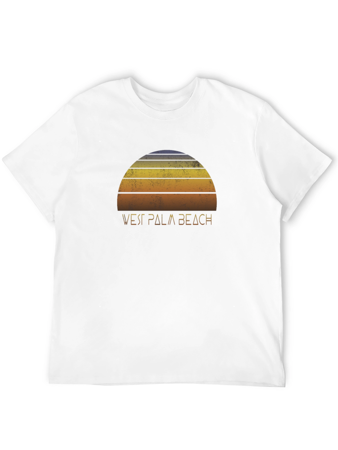 Retro West Palm Beach Sunset Graphic T-Shirt