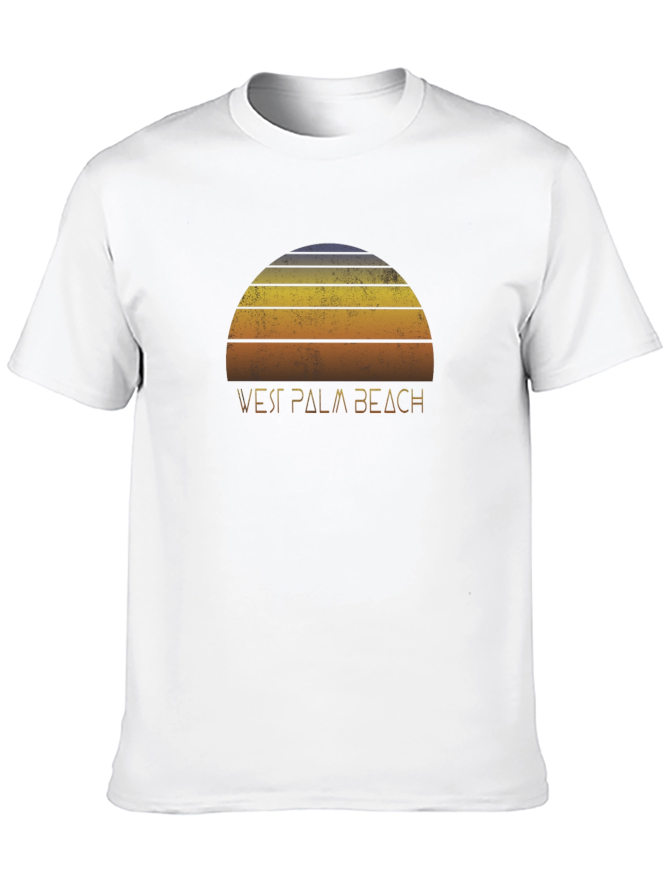 Retro West Palm Beach Sunset Graphic T-Shirt