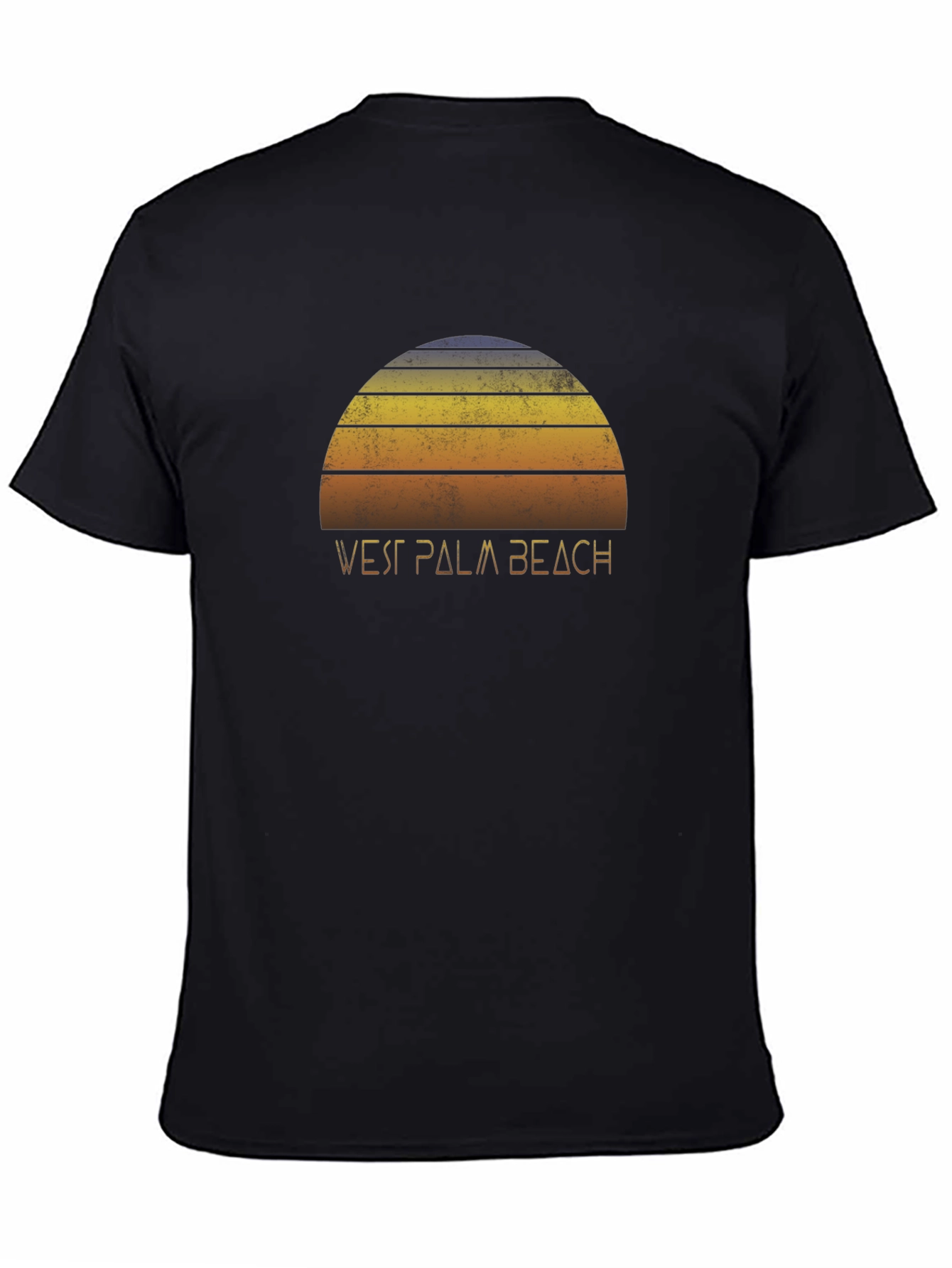 Retro West Palm Beach Sunset Graphic T-Shirt