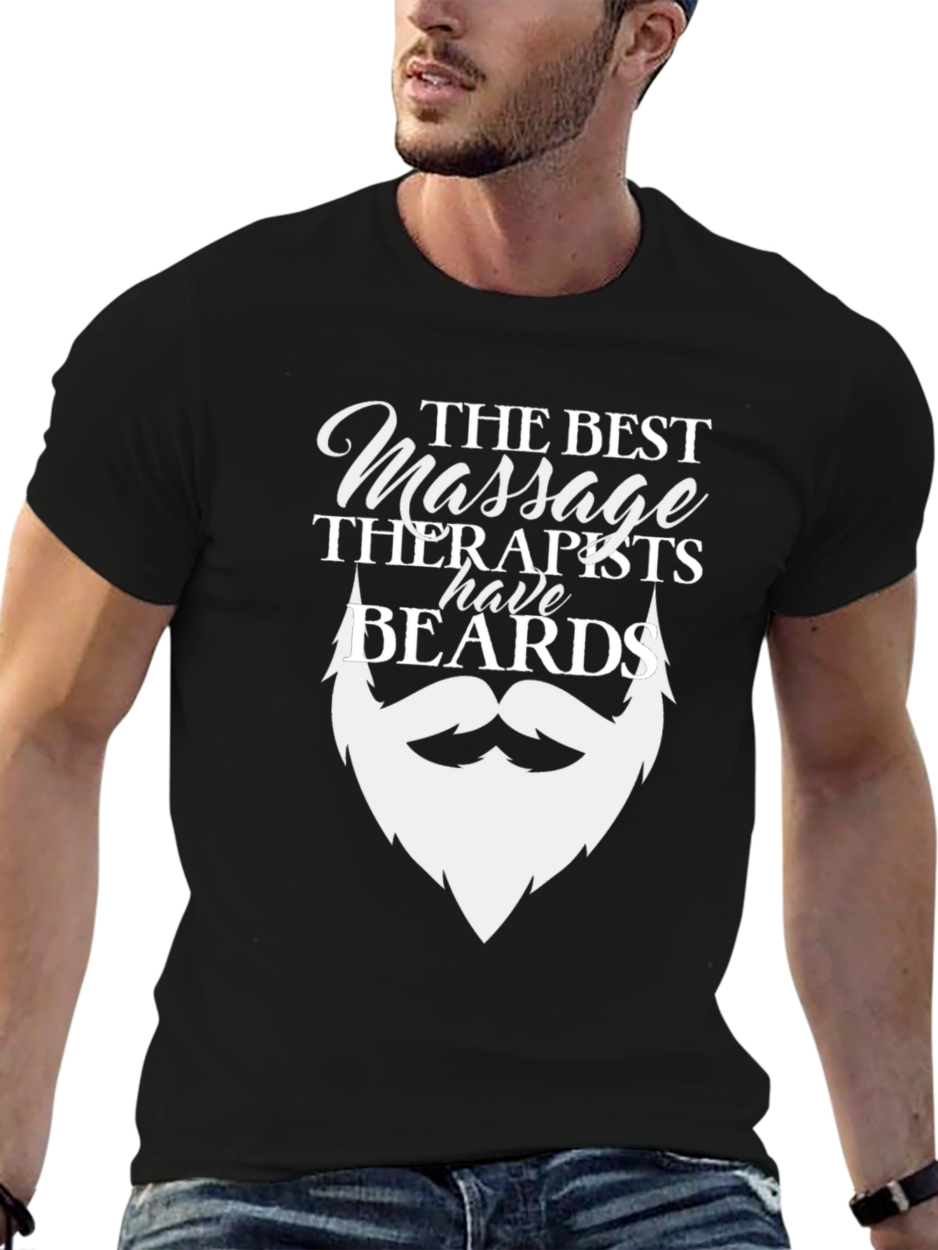 Massage Therapist Beard T-Shirt - Funny Therapy Gift