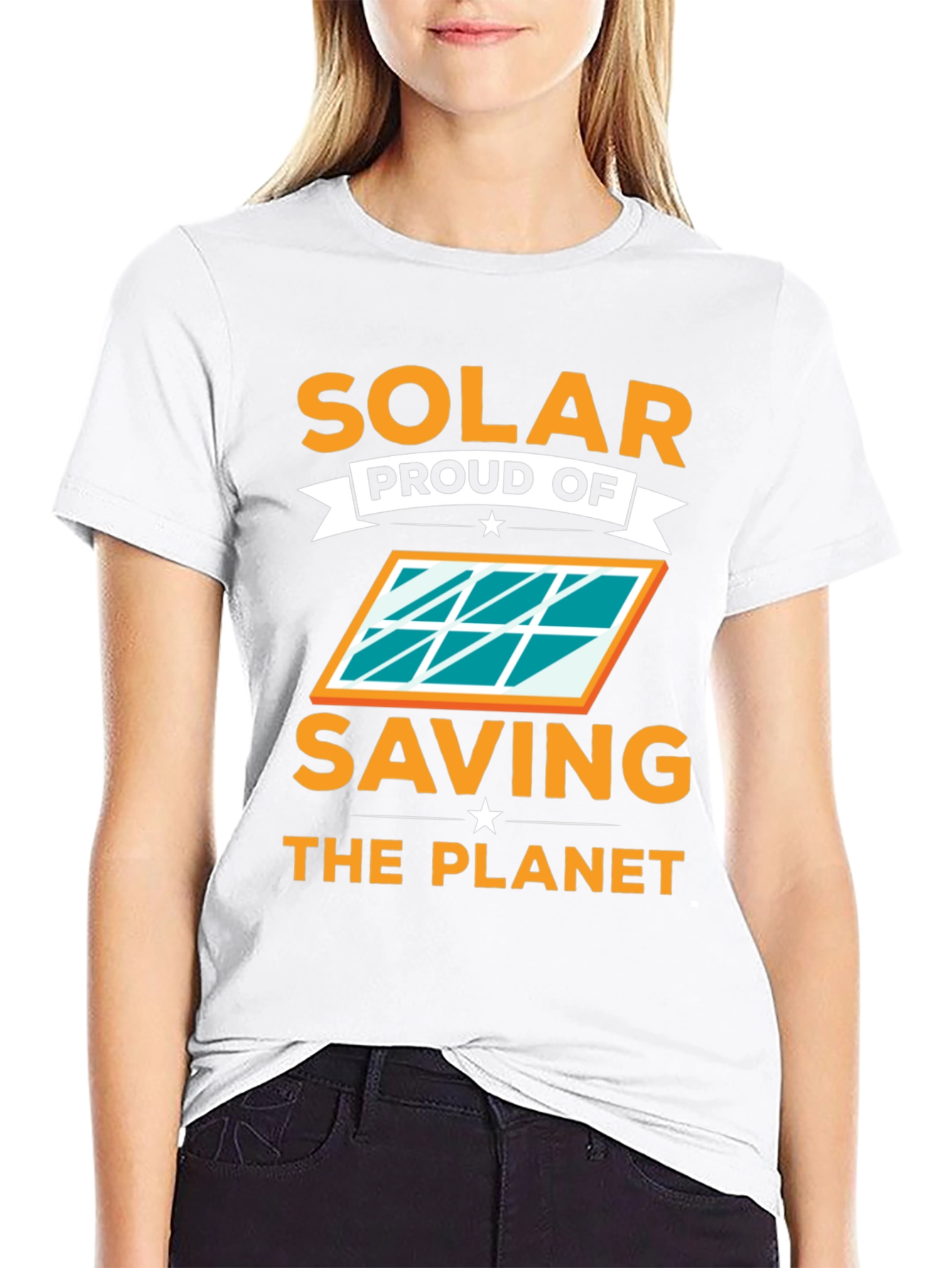 Solar Proud of Saving the Planet Black Tee