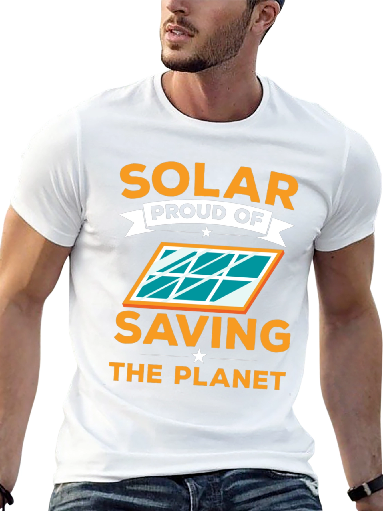 Solar Proud of Saving the Planet Black Tee