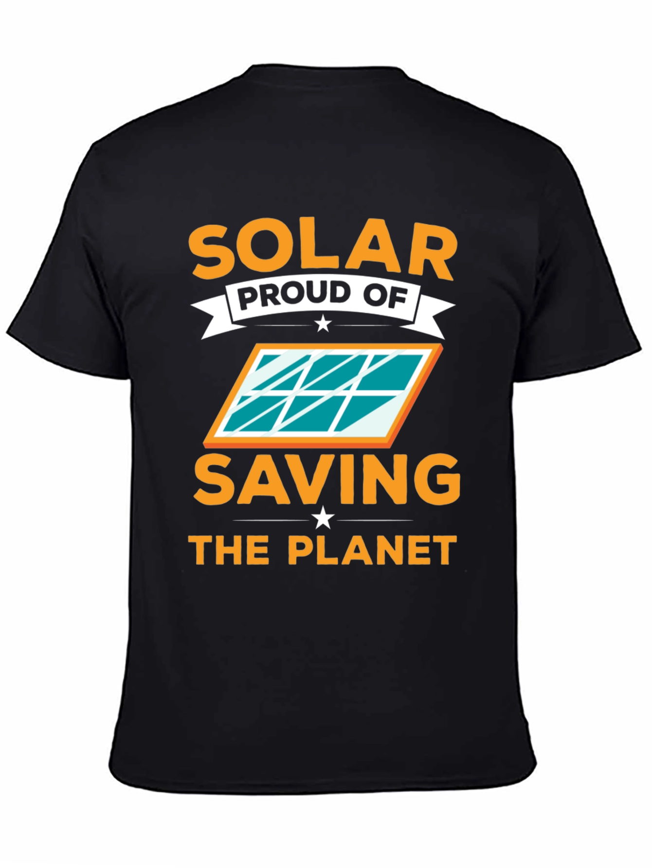 Solar Proud of Saving the Planet Black Tee