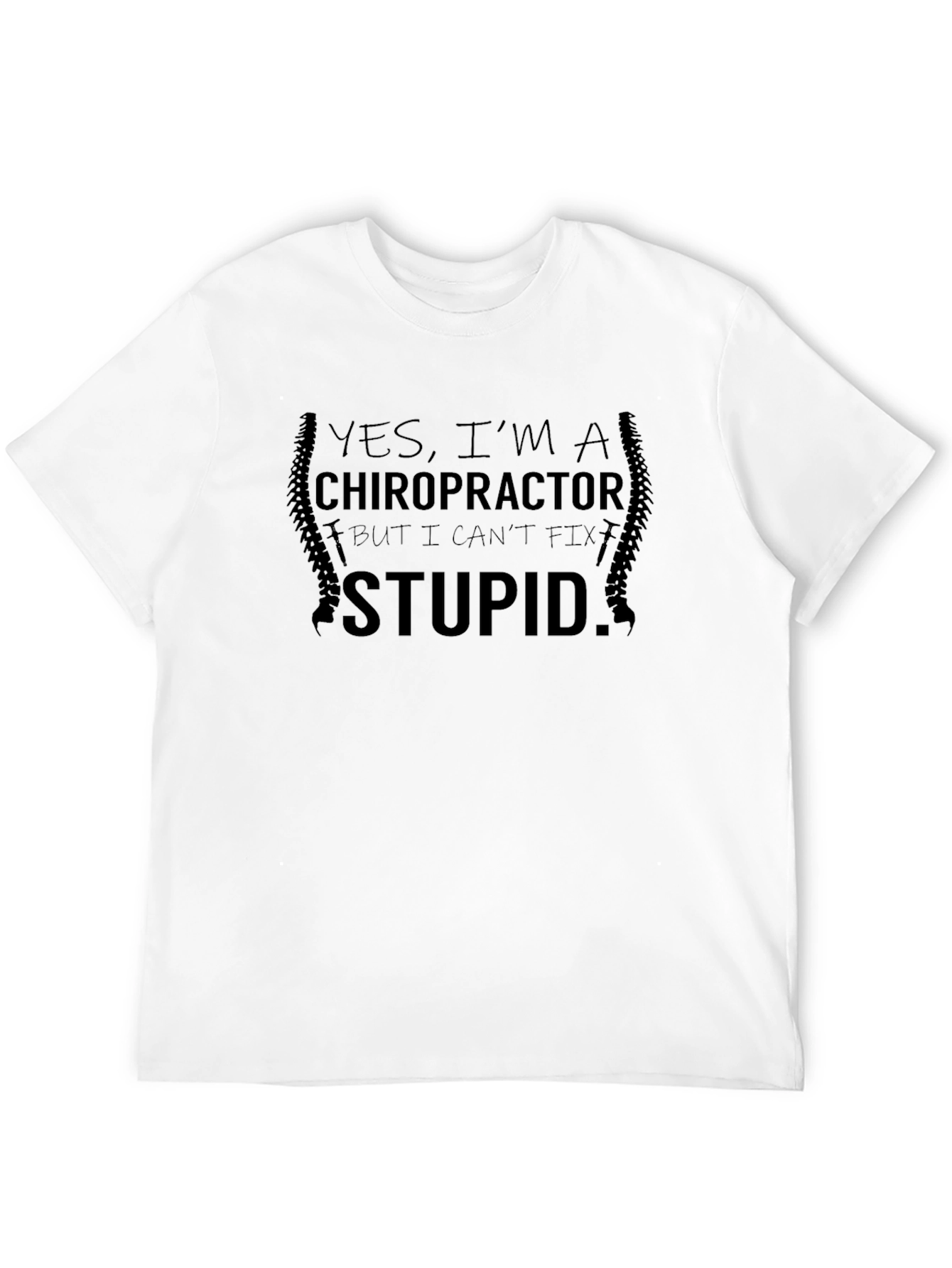 Chiropractor T-Shirt Funny Spine Doctor Gift