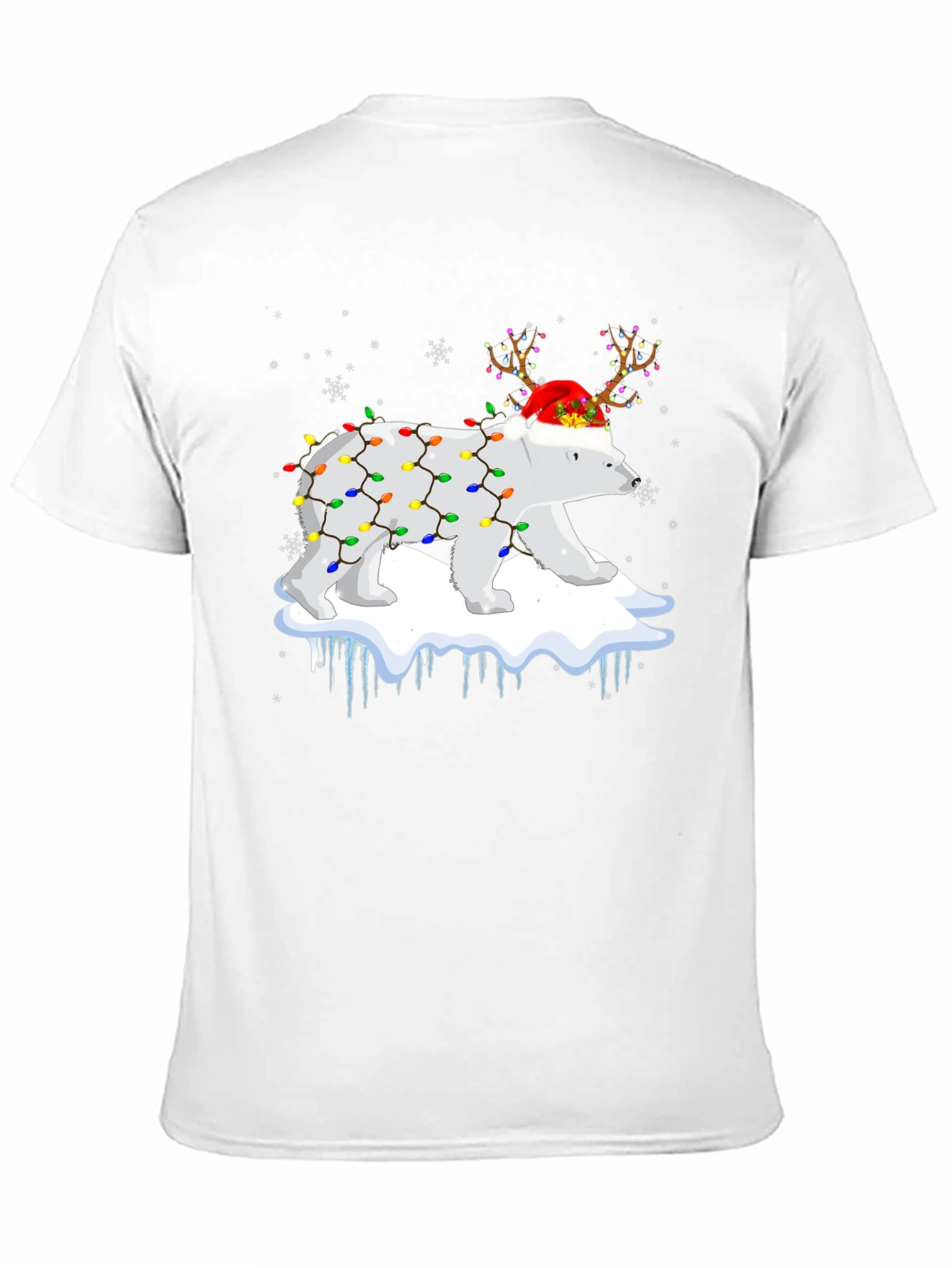 Christmas Polar Bear Lights T-Shirt