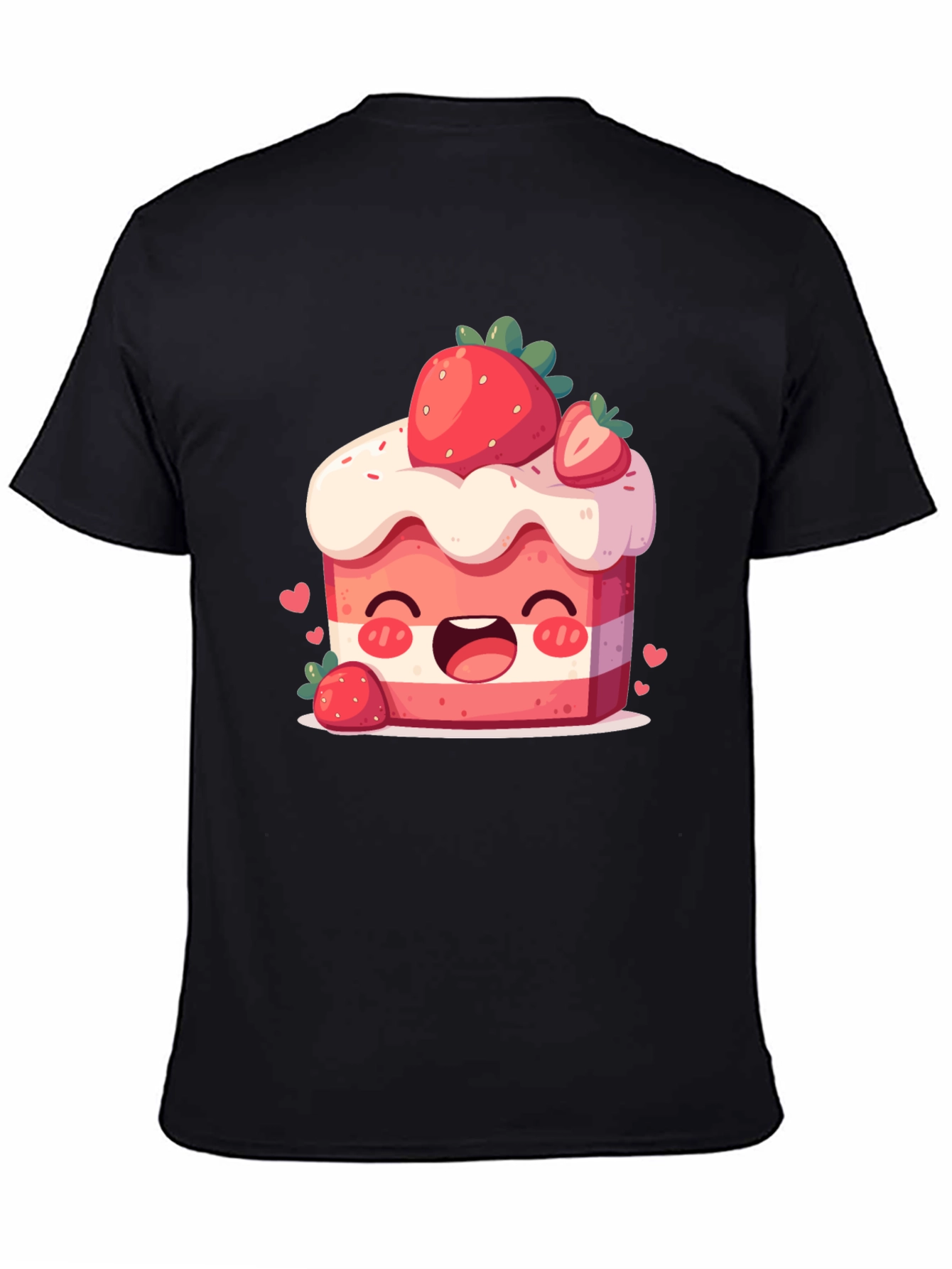 Kawaii Strawberry Cake Graphic Tee