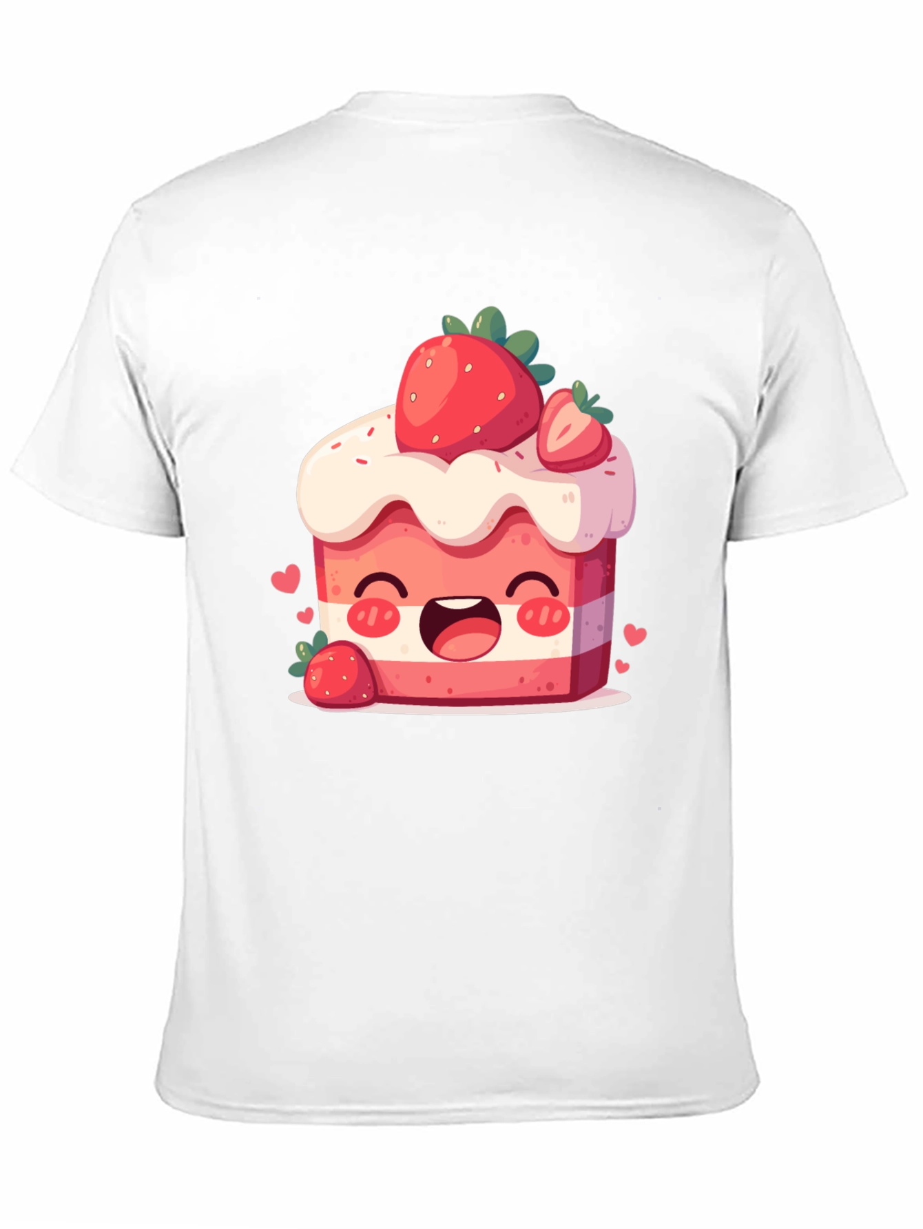 Kawaii Strawberry Cake Graphic Tee