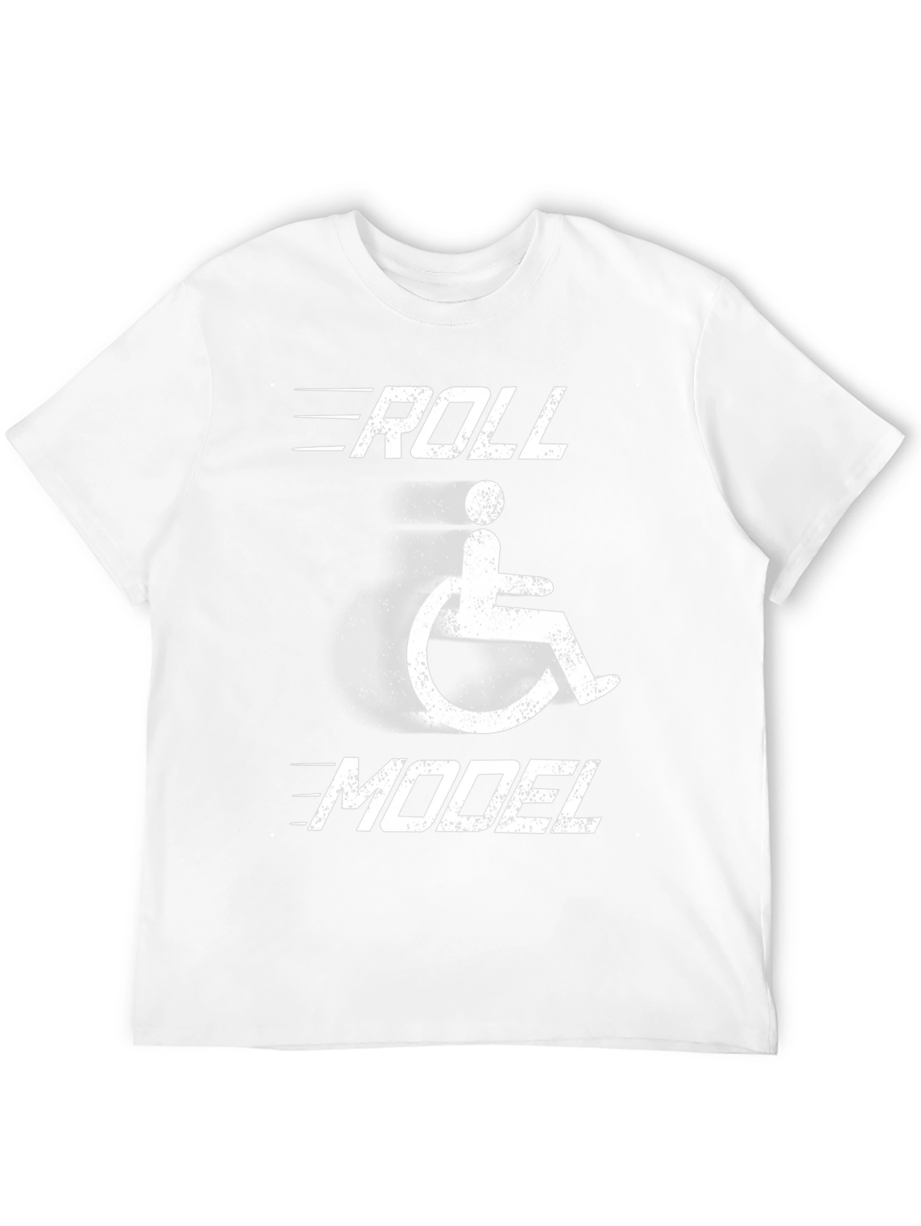 Roll Model Wheelchair T-Shirt - Disability Awareness