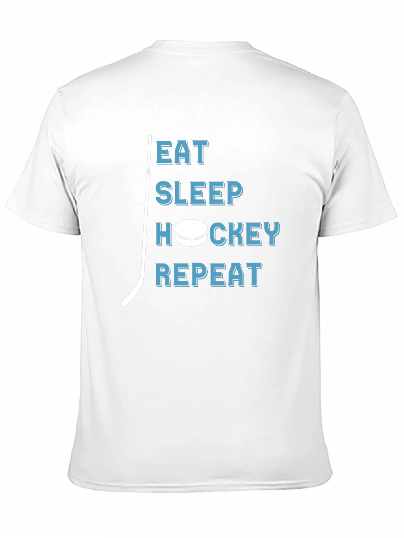 Eat Sleep Hockey Repeat - Black Graphic T-Shirt