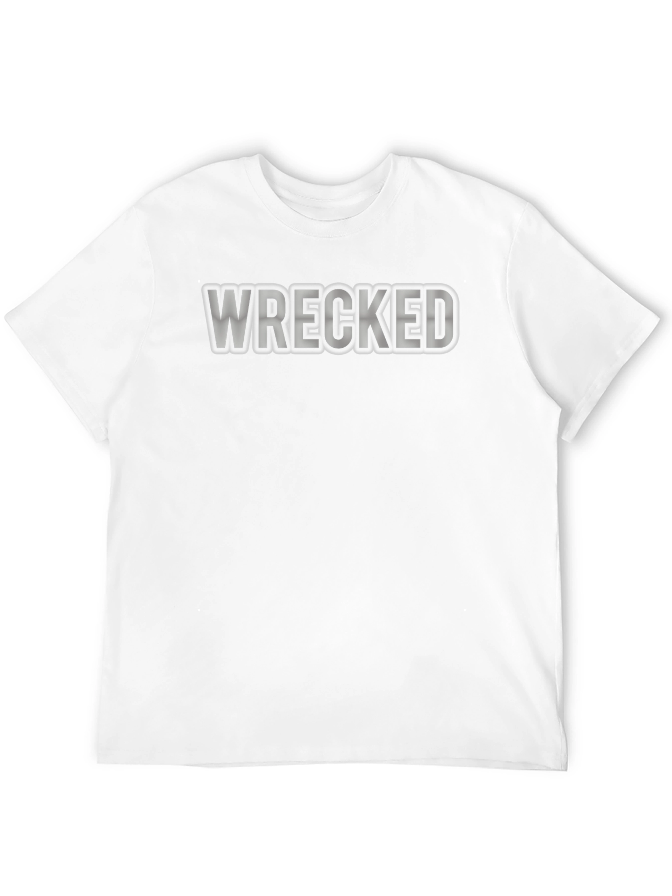 Wrecked Graphic Print Black T-Shirt