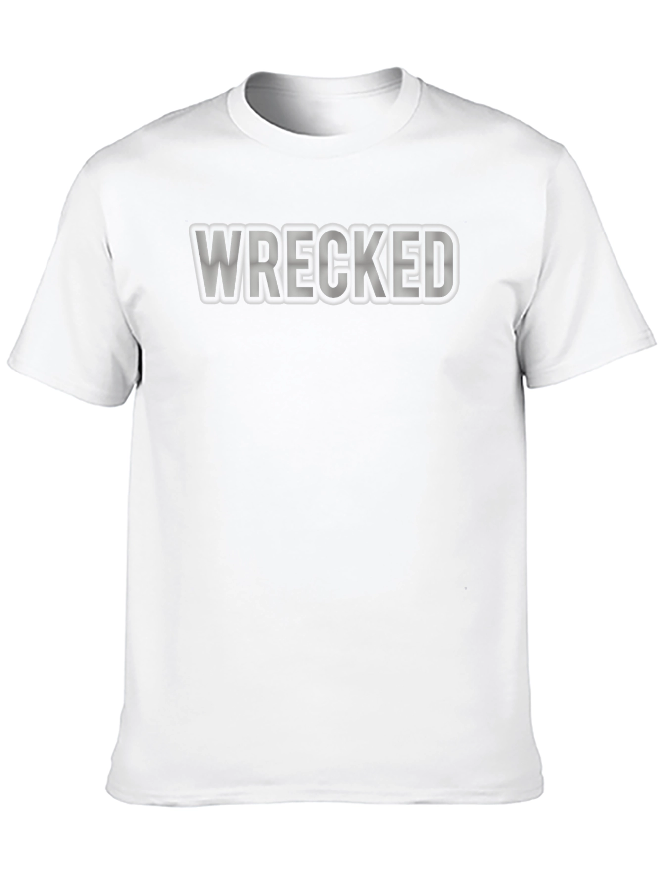 Wrecked Graphic Print Black T-Shirt