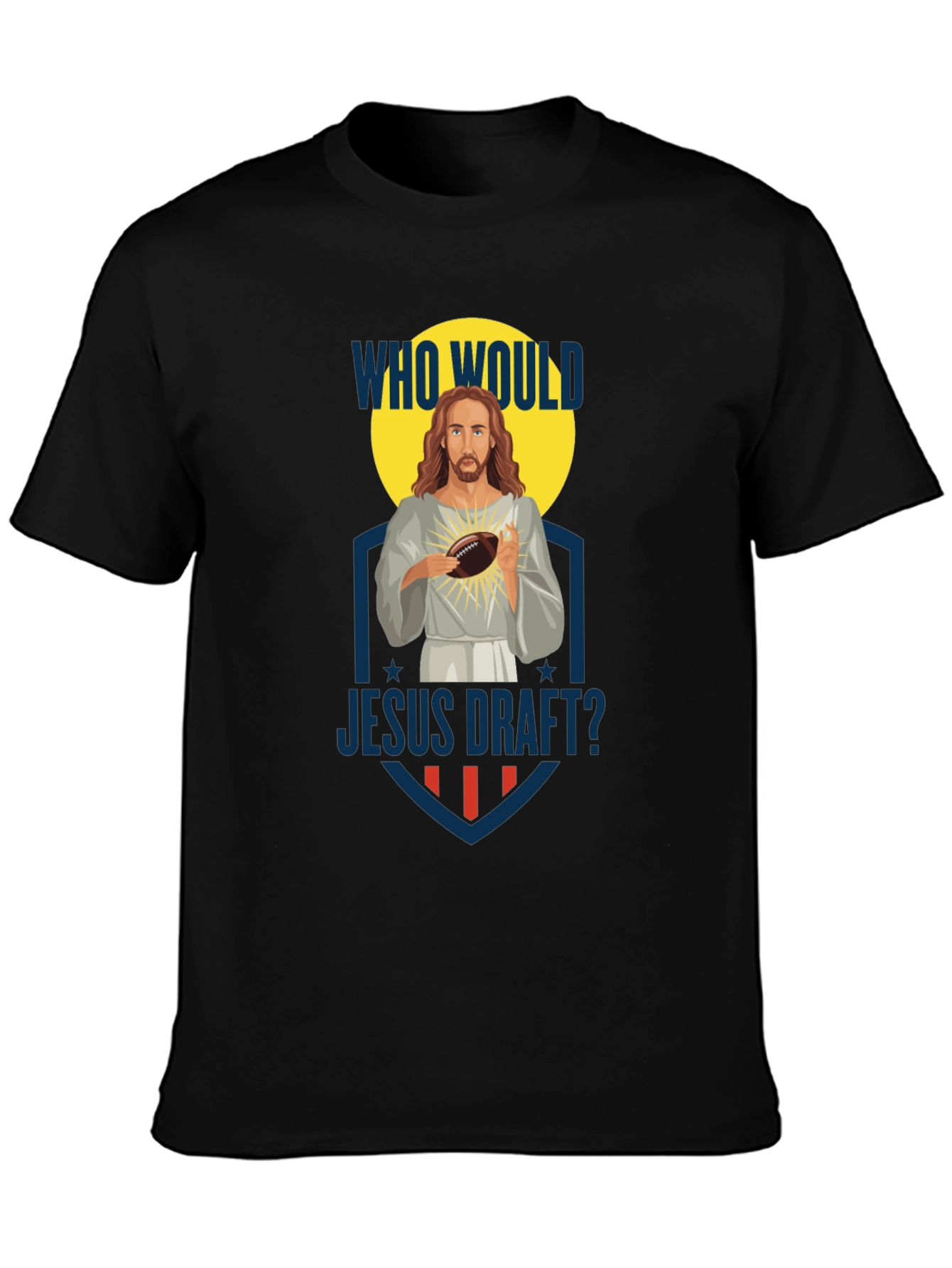 Who Would Jesus Draft? Football T-Shirt