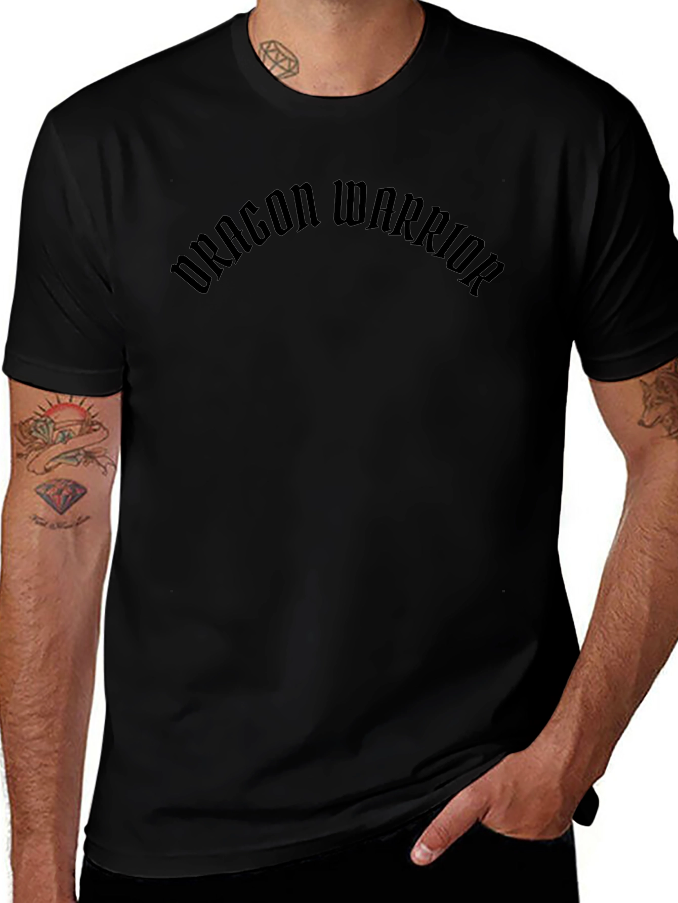 Dragon Warrior Tee - Black T-Shirt
