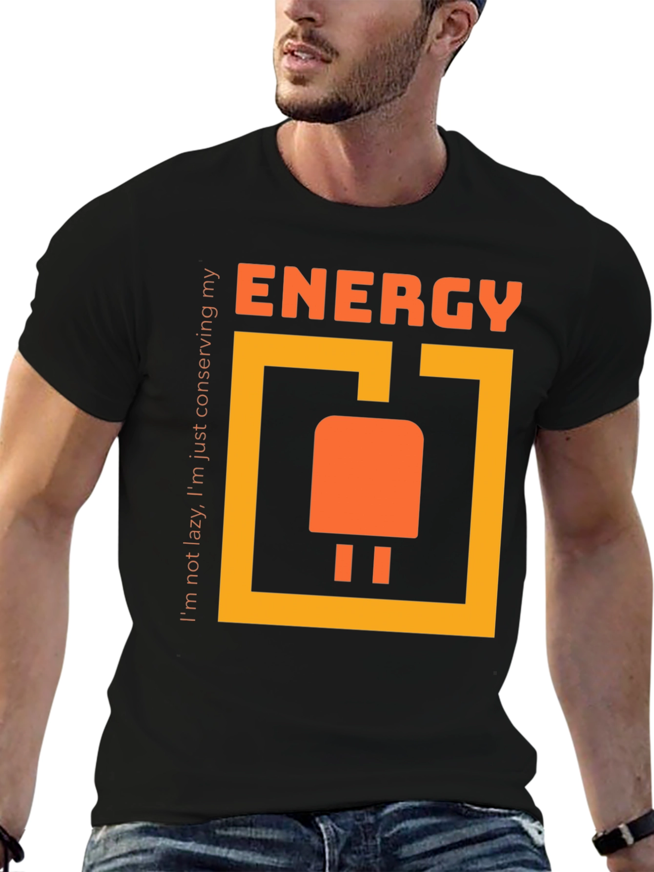 Energy Conserving T-Shirt - Funny Lazy Slogan Tee