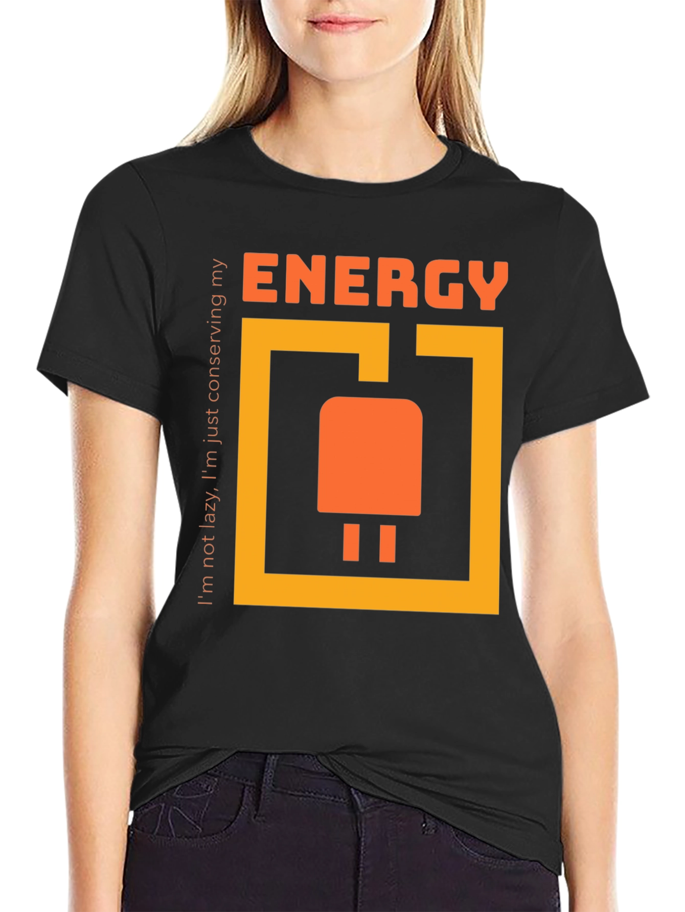 Energy Conserving T-Shirt - Funny Lazy Slogan Tee