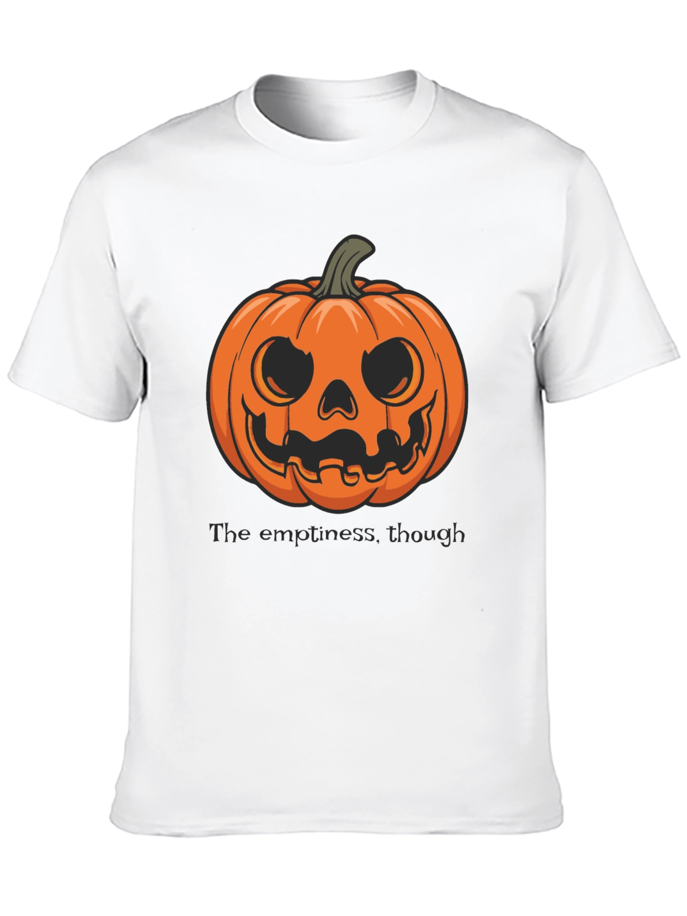 Halloween Pumpkin Graphic Tee - The Emptiness Though