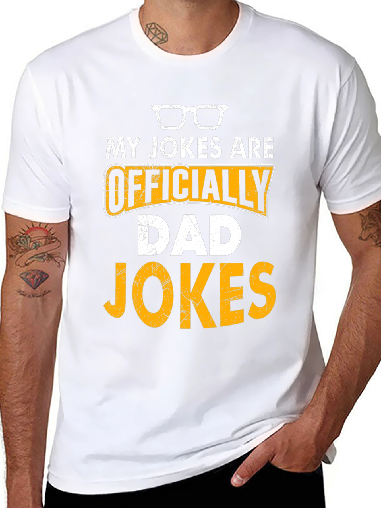 Officially Dad Jokes T-Shirt Funny Fathers Day Gift