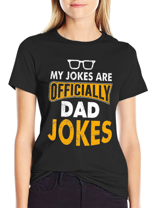 Officially Dad Jokes T-Shirt Funny Fathers Day Gift