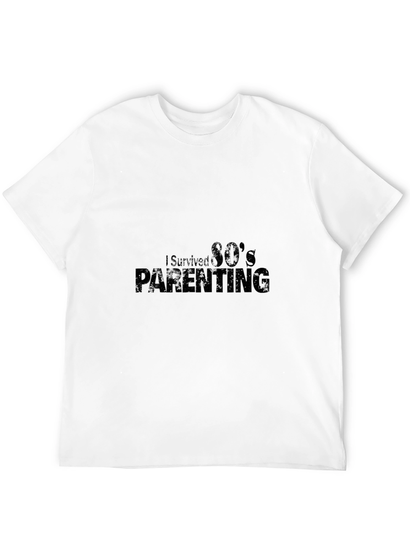 I Survived 80s Parenting Black T-Shirt