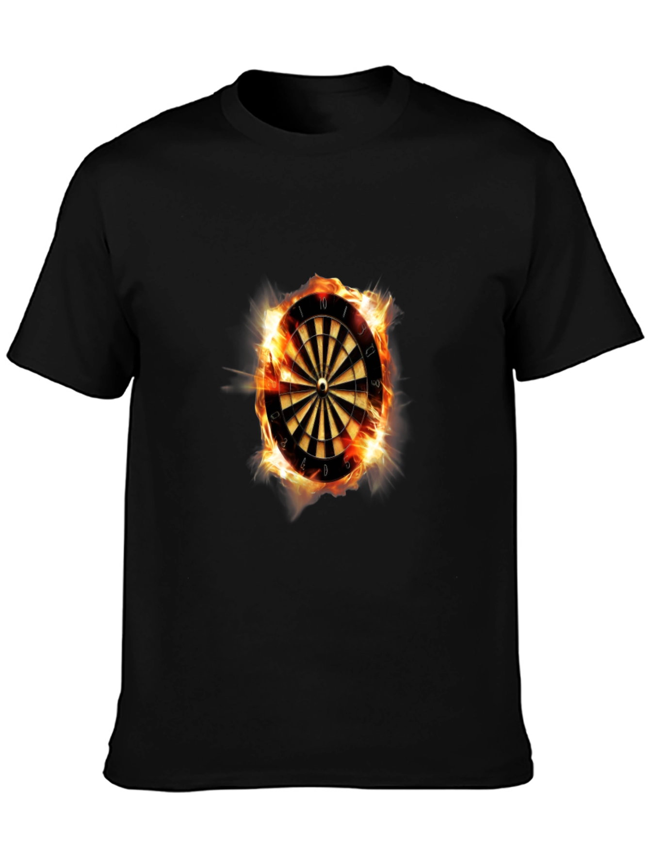 Flaming Dartboard Graphic Tee