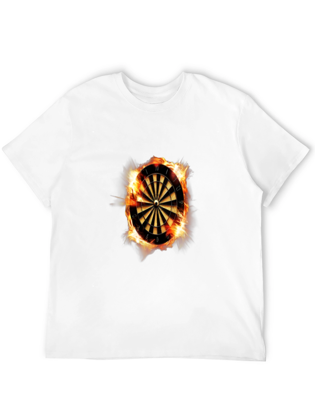 Flaming Dartboard Graphic Tee
