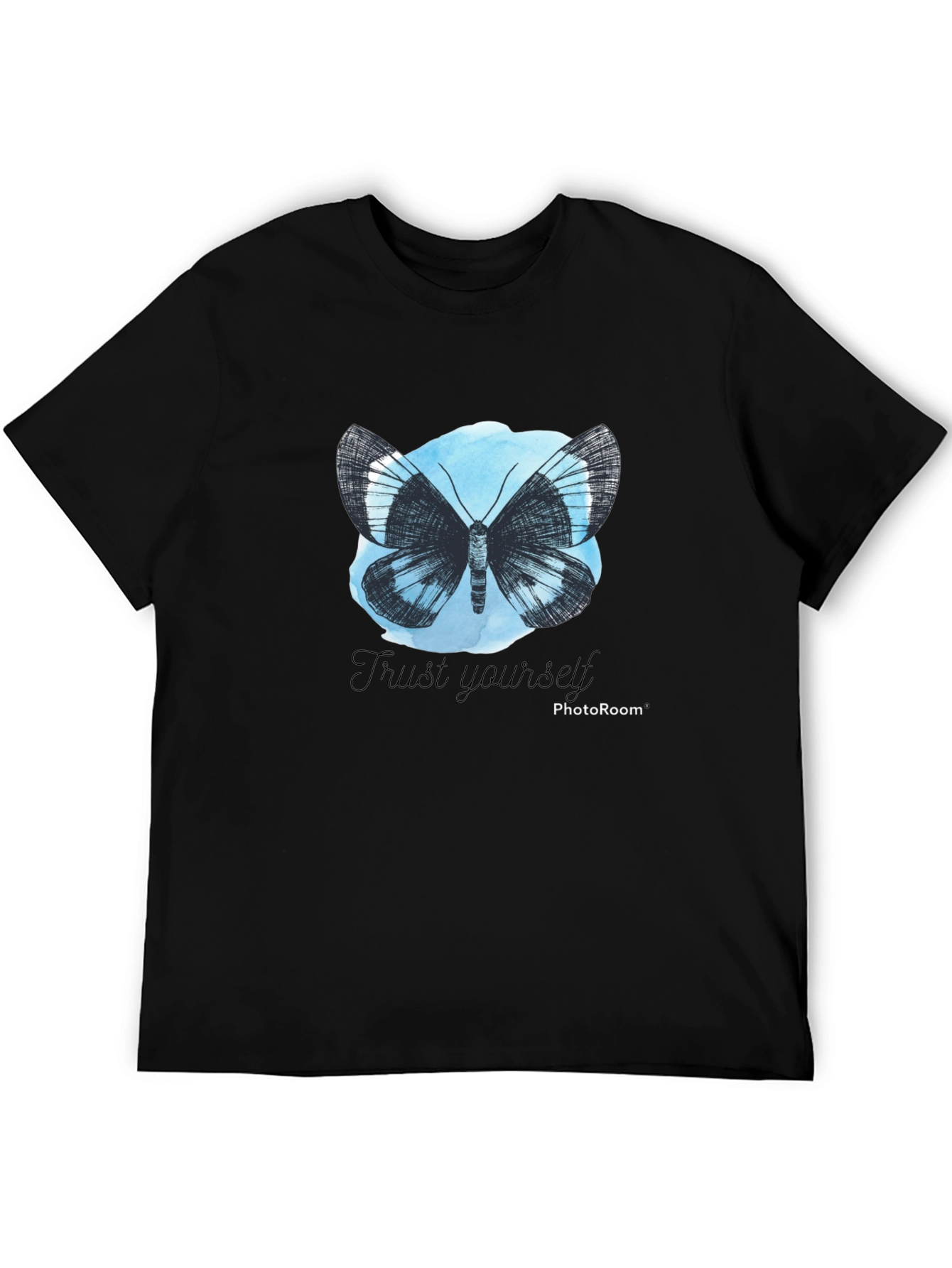 Butterfly Trust Yourself Graphic Tee - Black