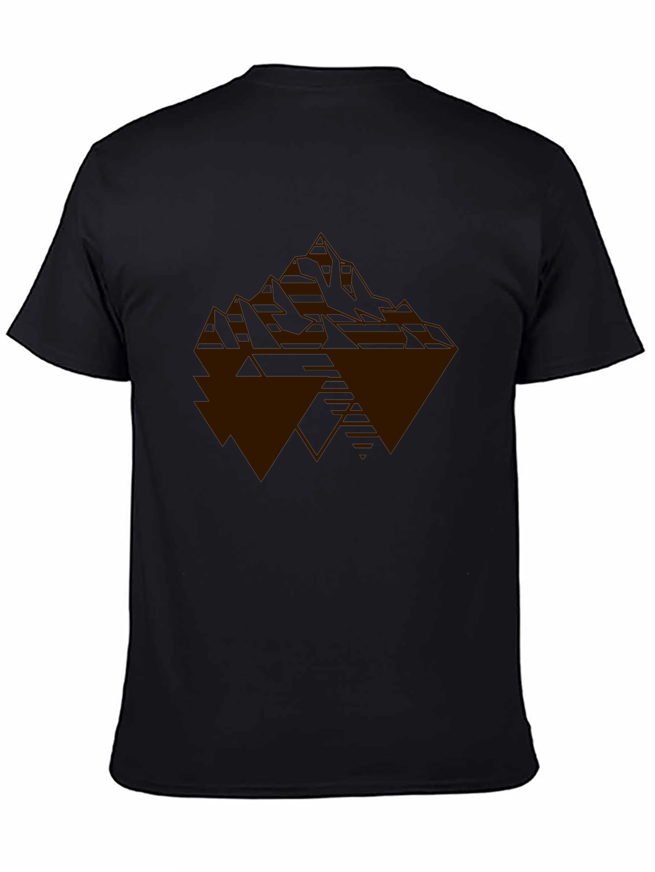 Geometric Mountain Graphic Tee - Modern Style