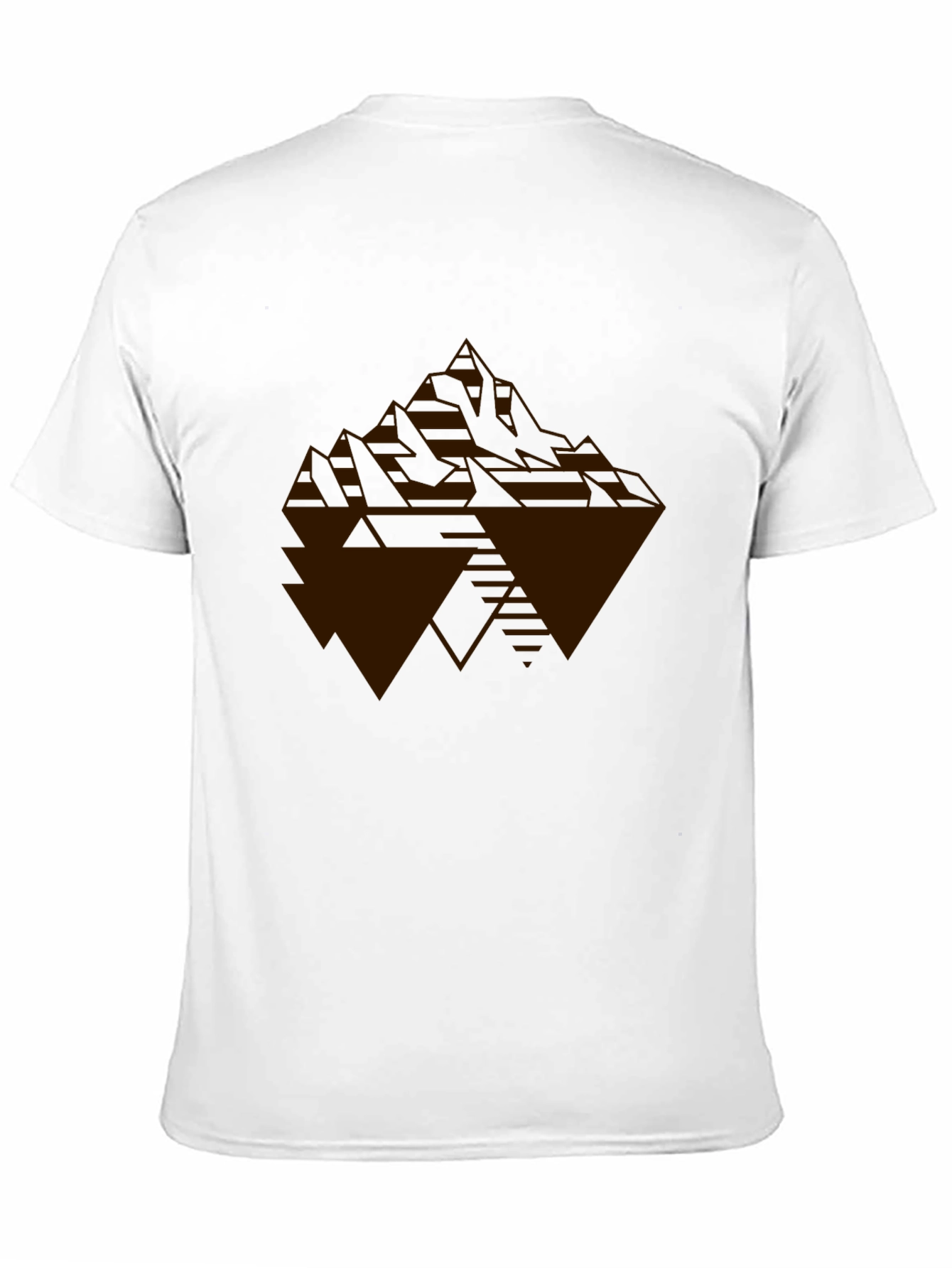 Geometric Mountain Graphic Tee - Modern Style