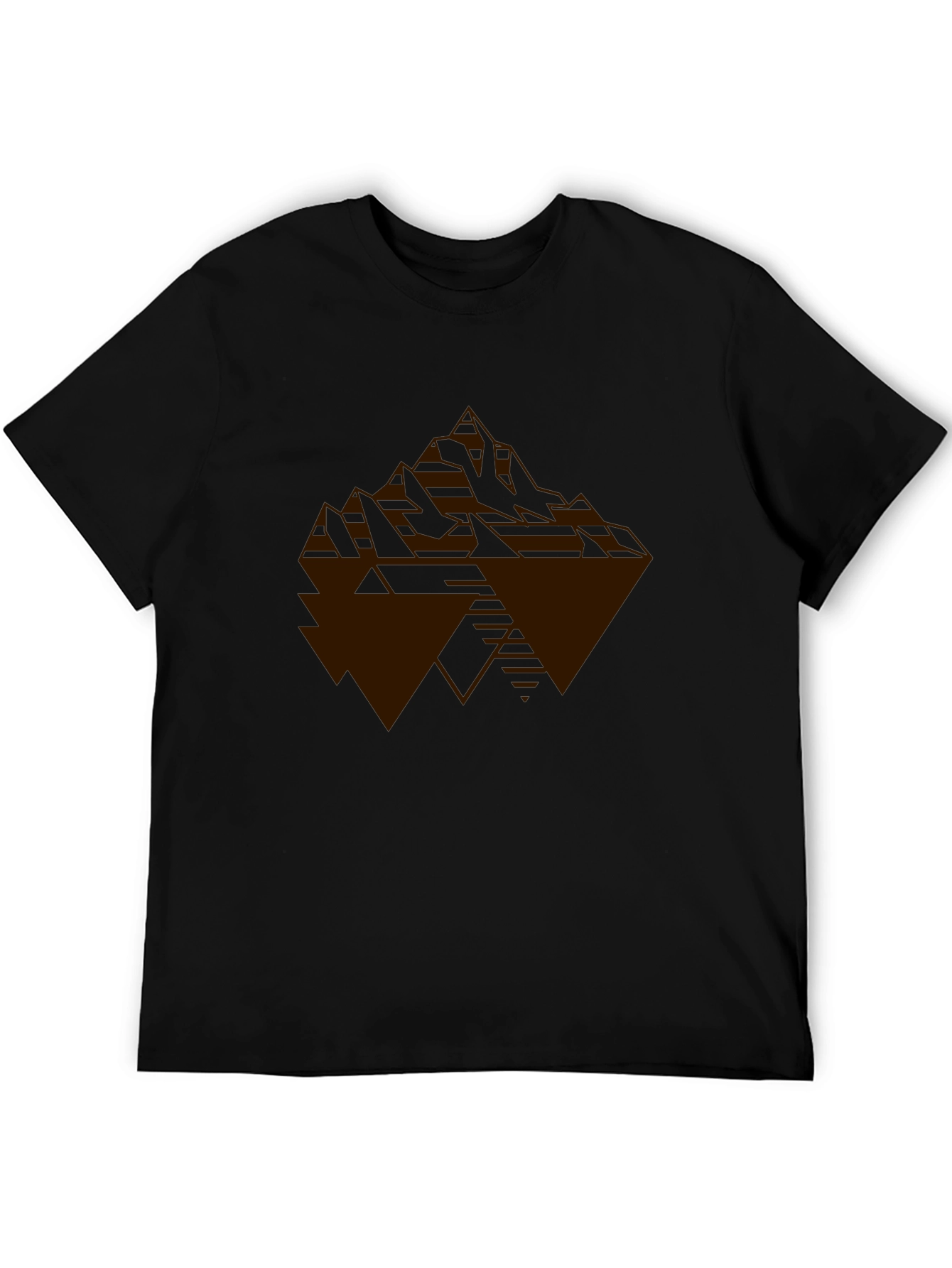 Geometric Mountain Graphic Tee - Modern Style