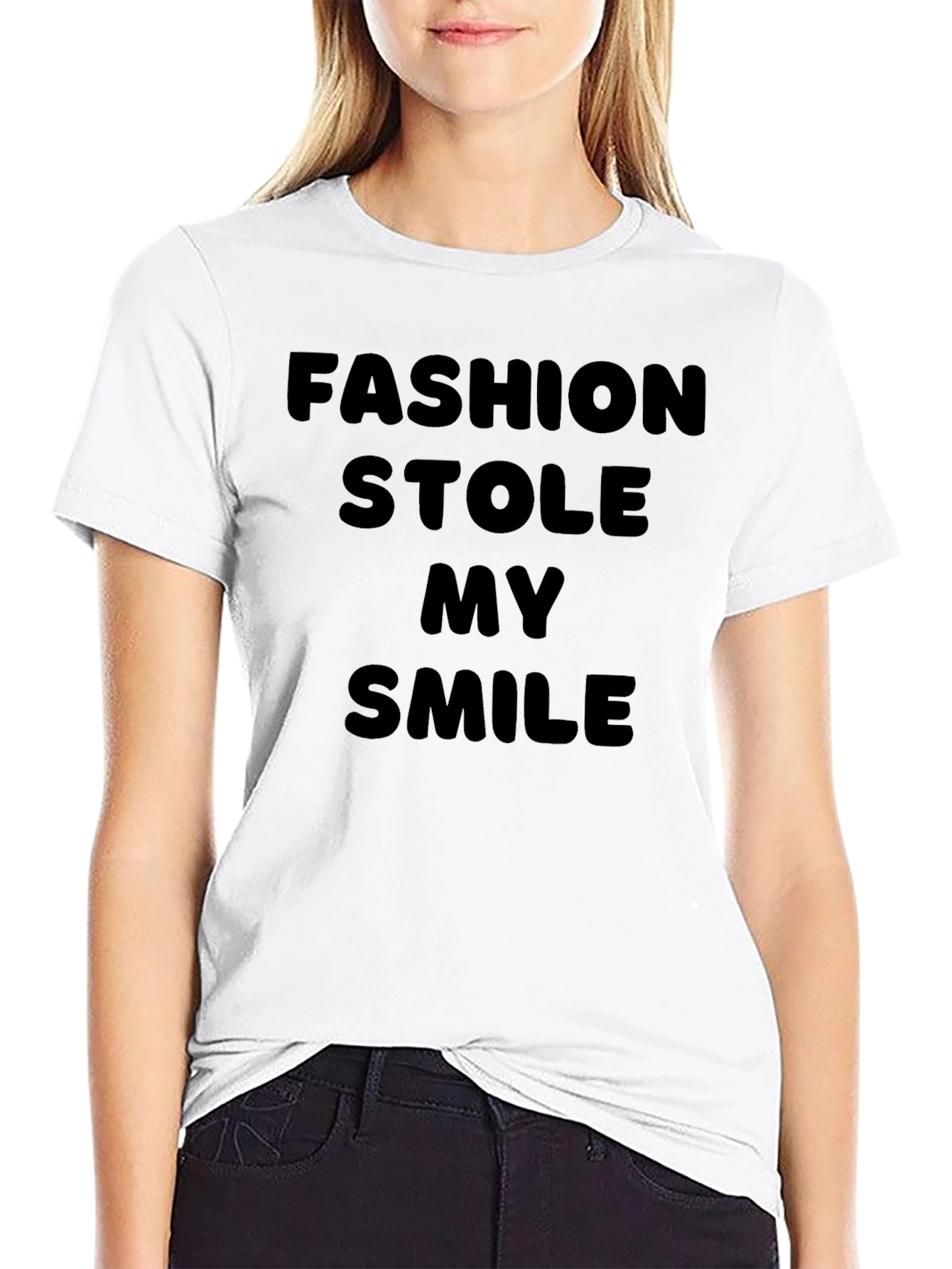 Fashion Stole My Smile Graphic Tee