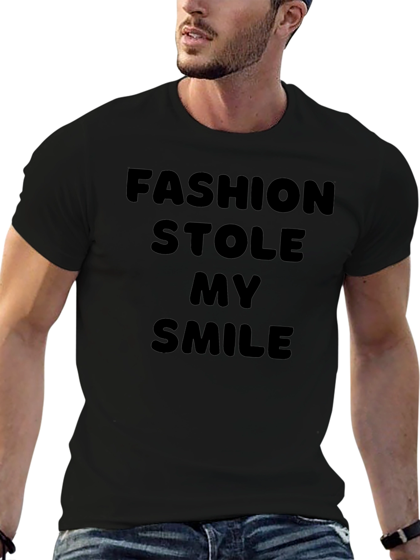Fashion Stole My Smile Graphic Tee