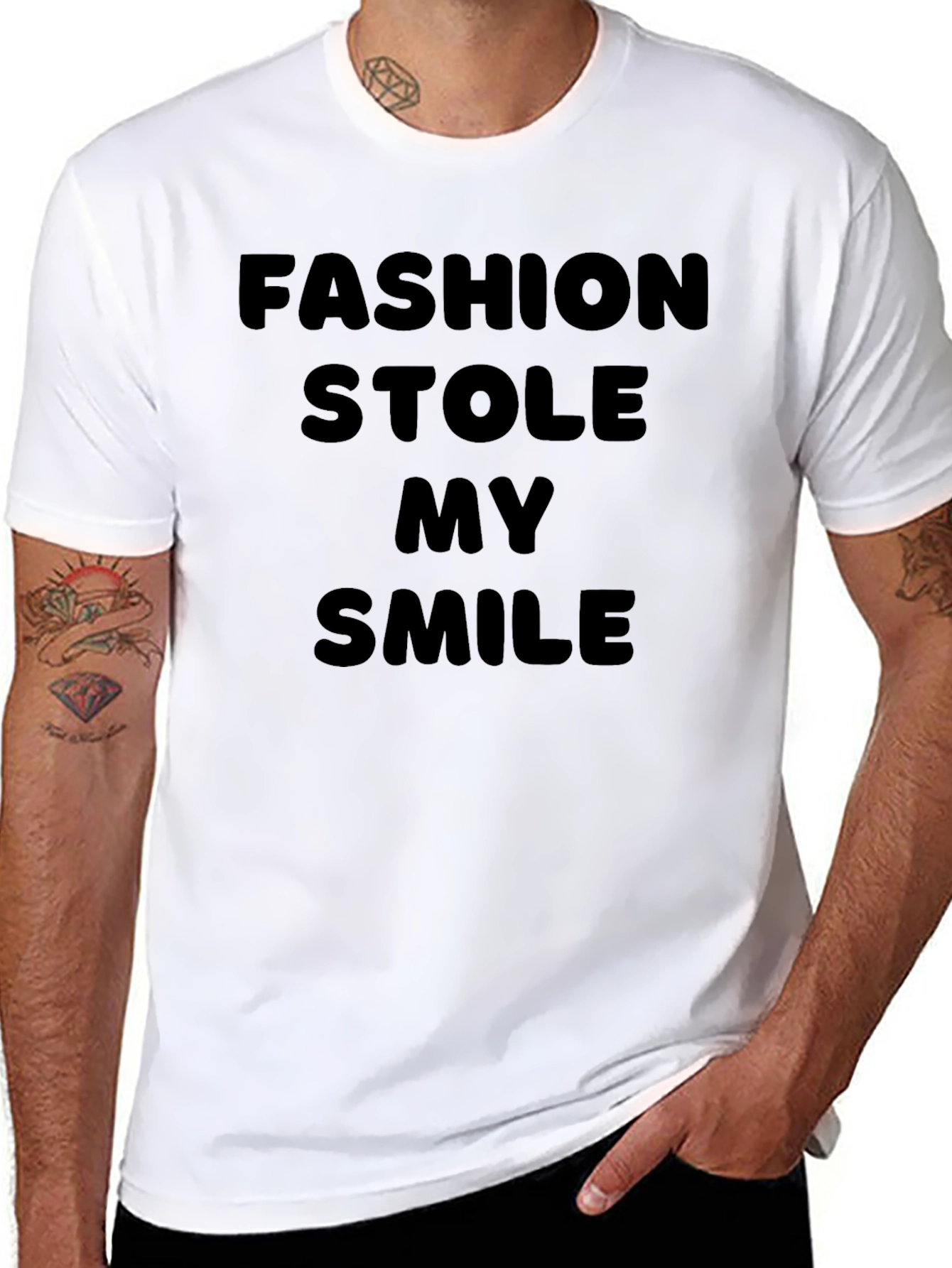 Fashion Stole My Smile Graphic Tee
