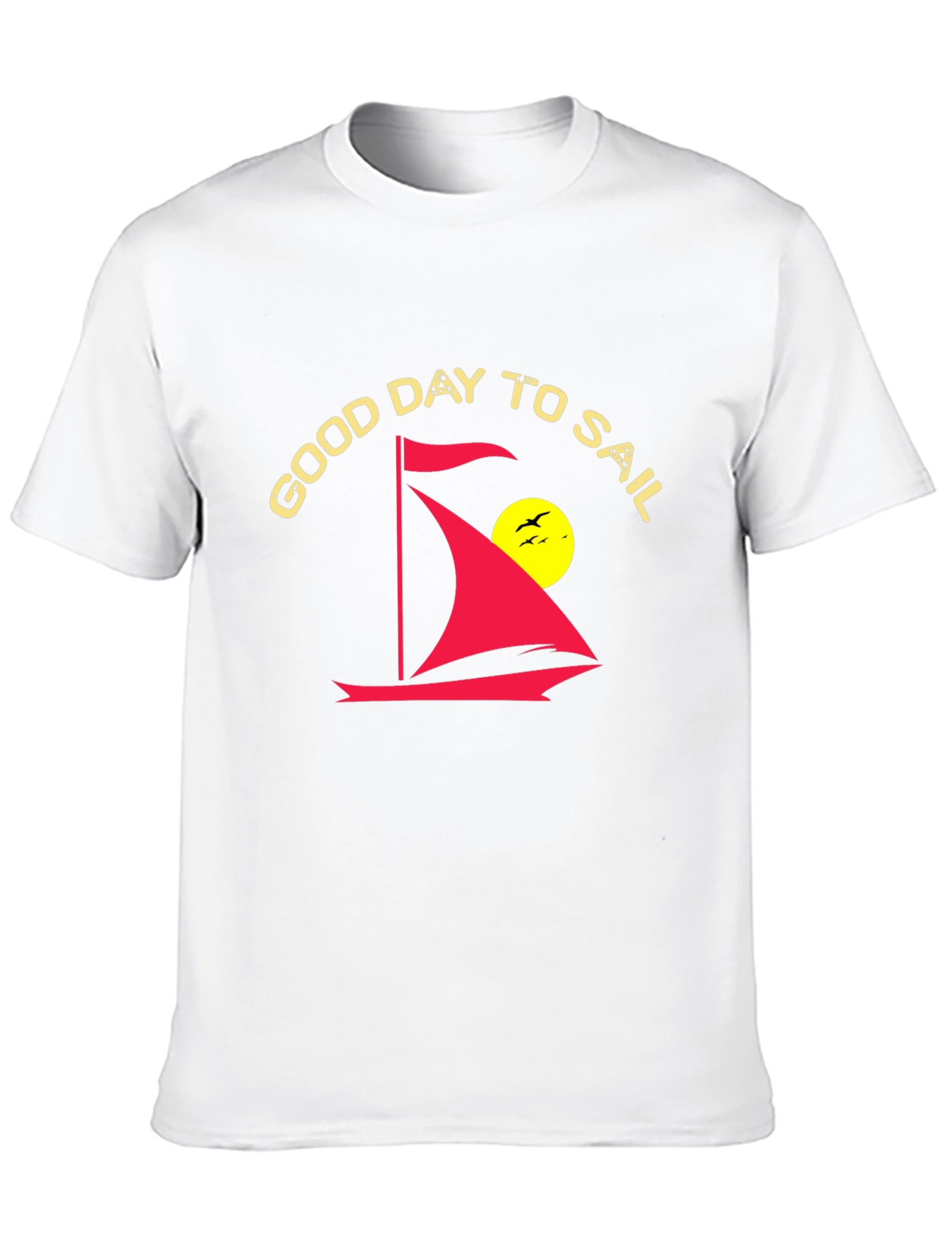 Good Day To Sail Black Graphic Tee