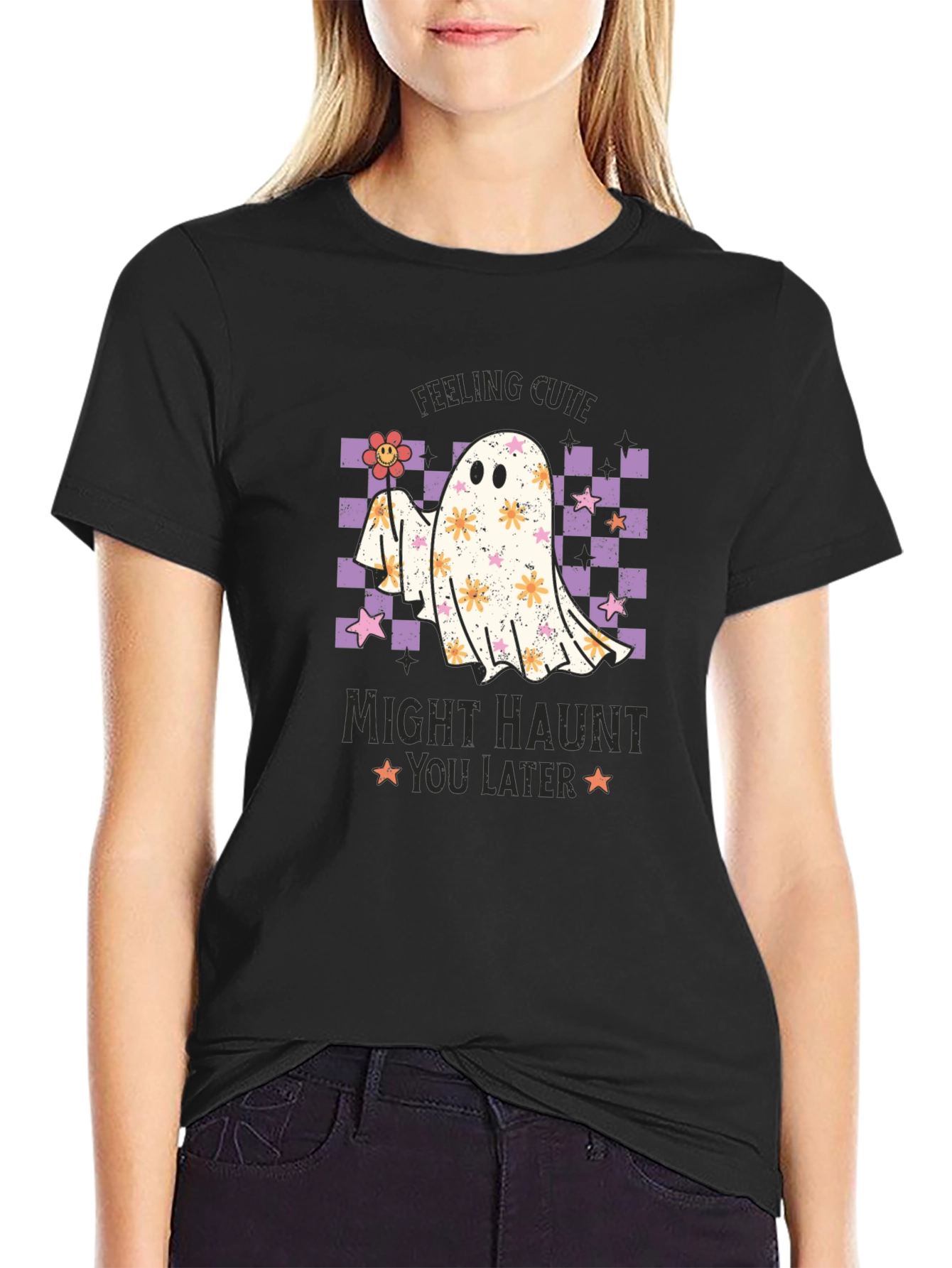Cute Ghost Halloween Tee - Might Haunt You Later