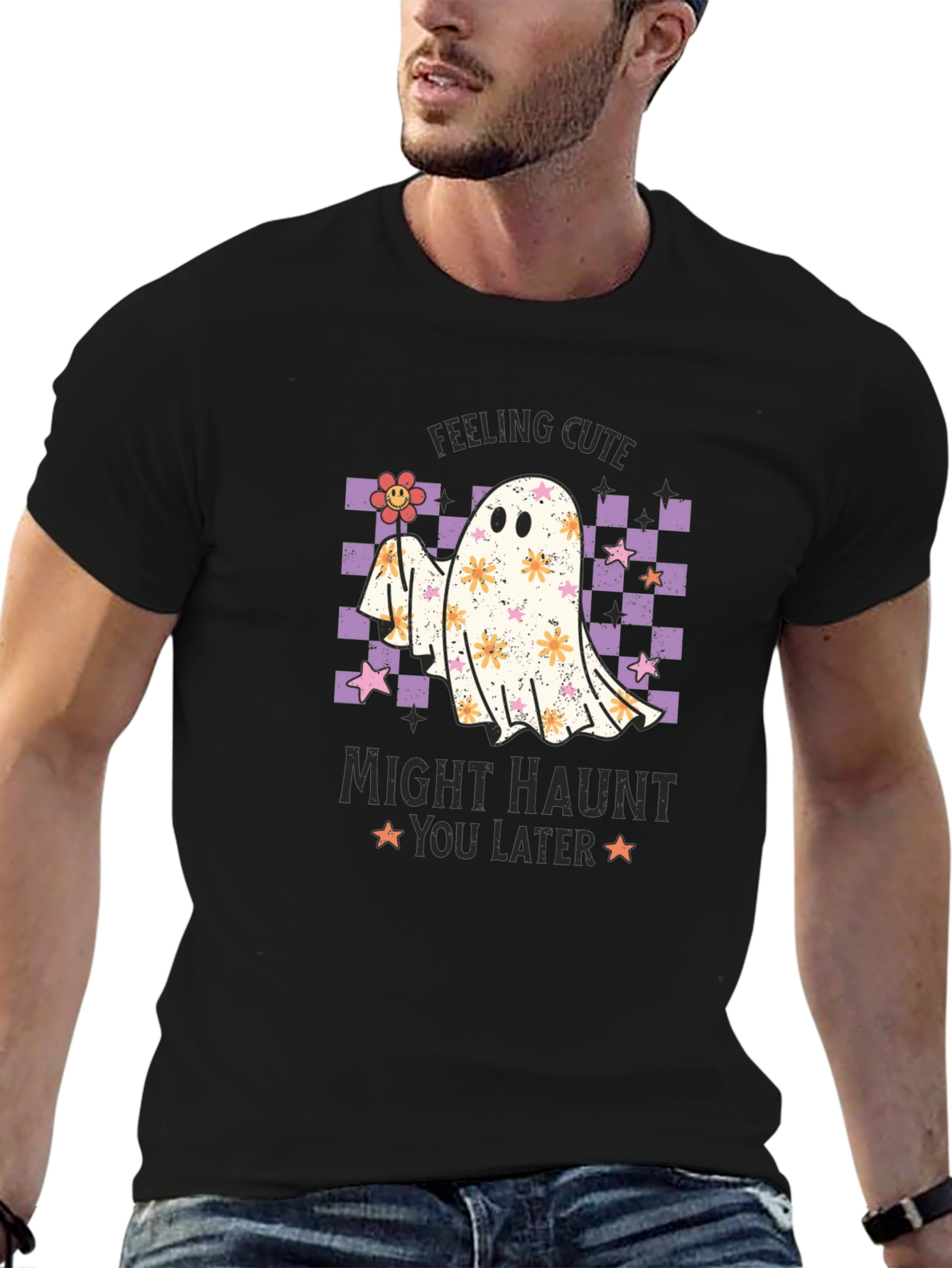 Cute Ghost Halloween Tee - Might Haunt You Later