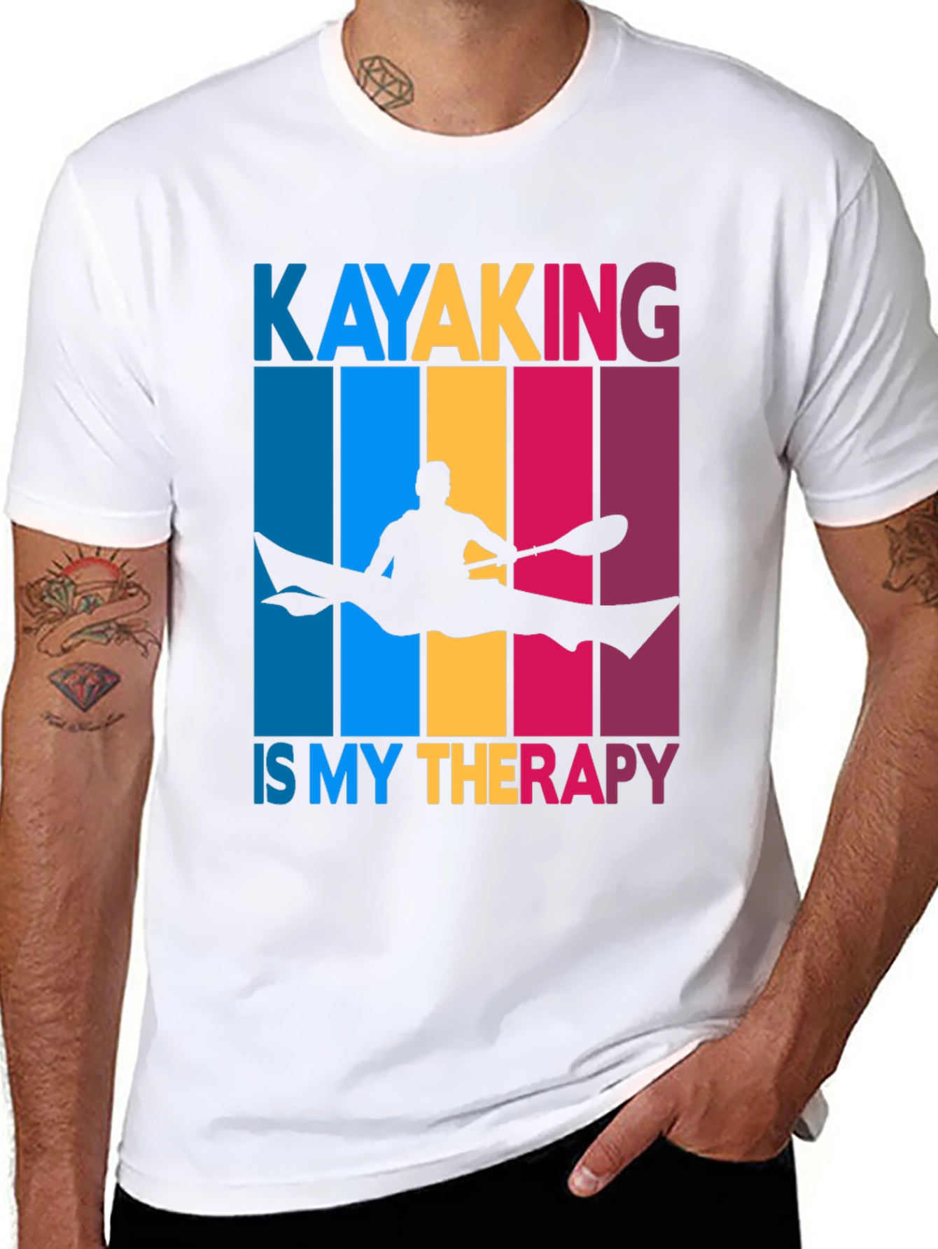 Kayaking Therapy T-Shirt - Paddling Graphic Tee