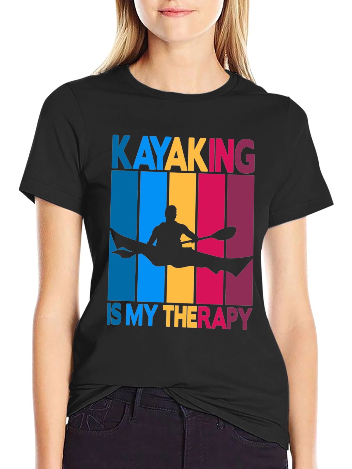 Kayaking Therapy T-Shirt - Paddling Graphic Tee