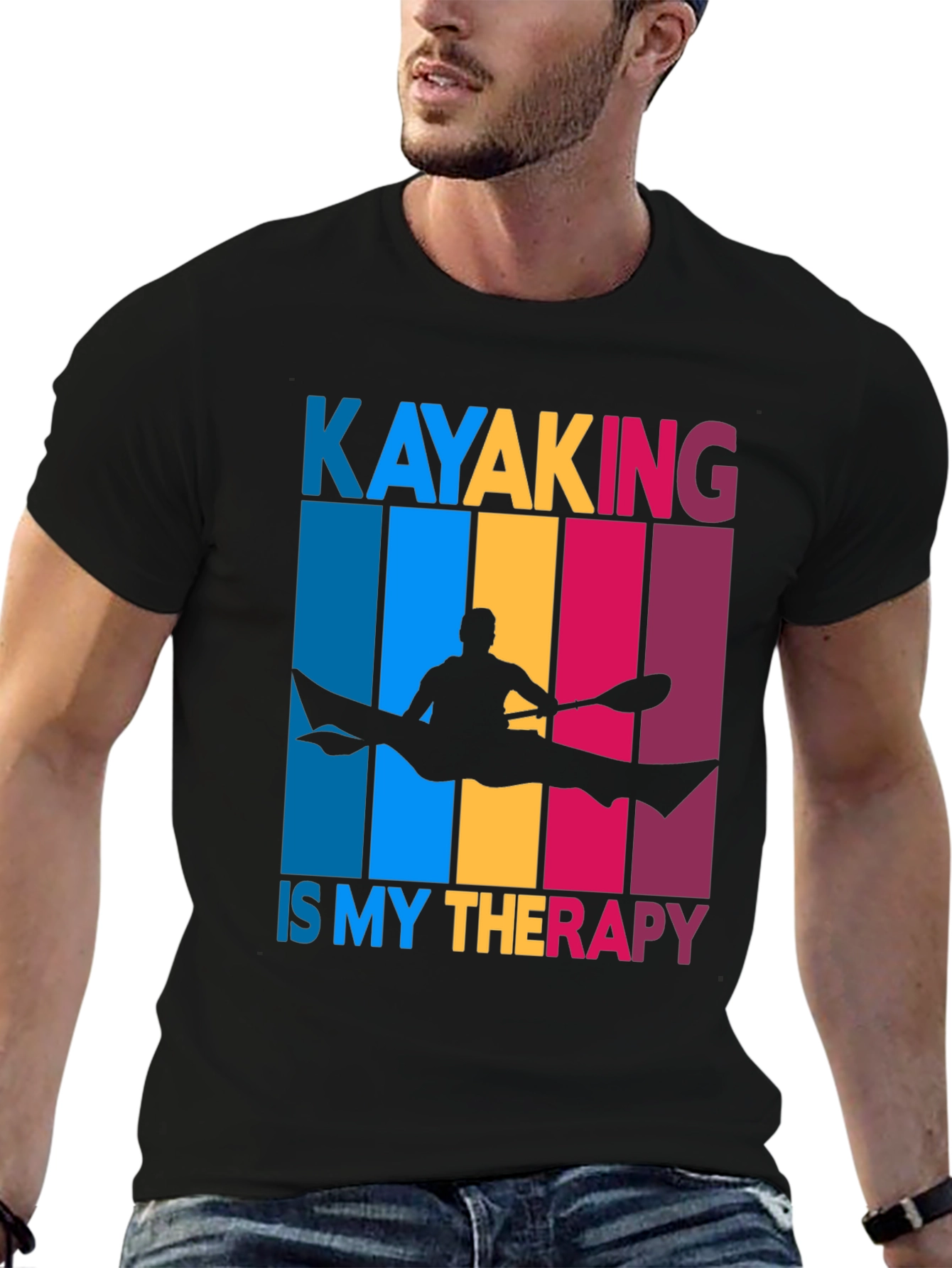 Kayaking Therapy T-Shirt - Paddling Graphic Tee