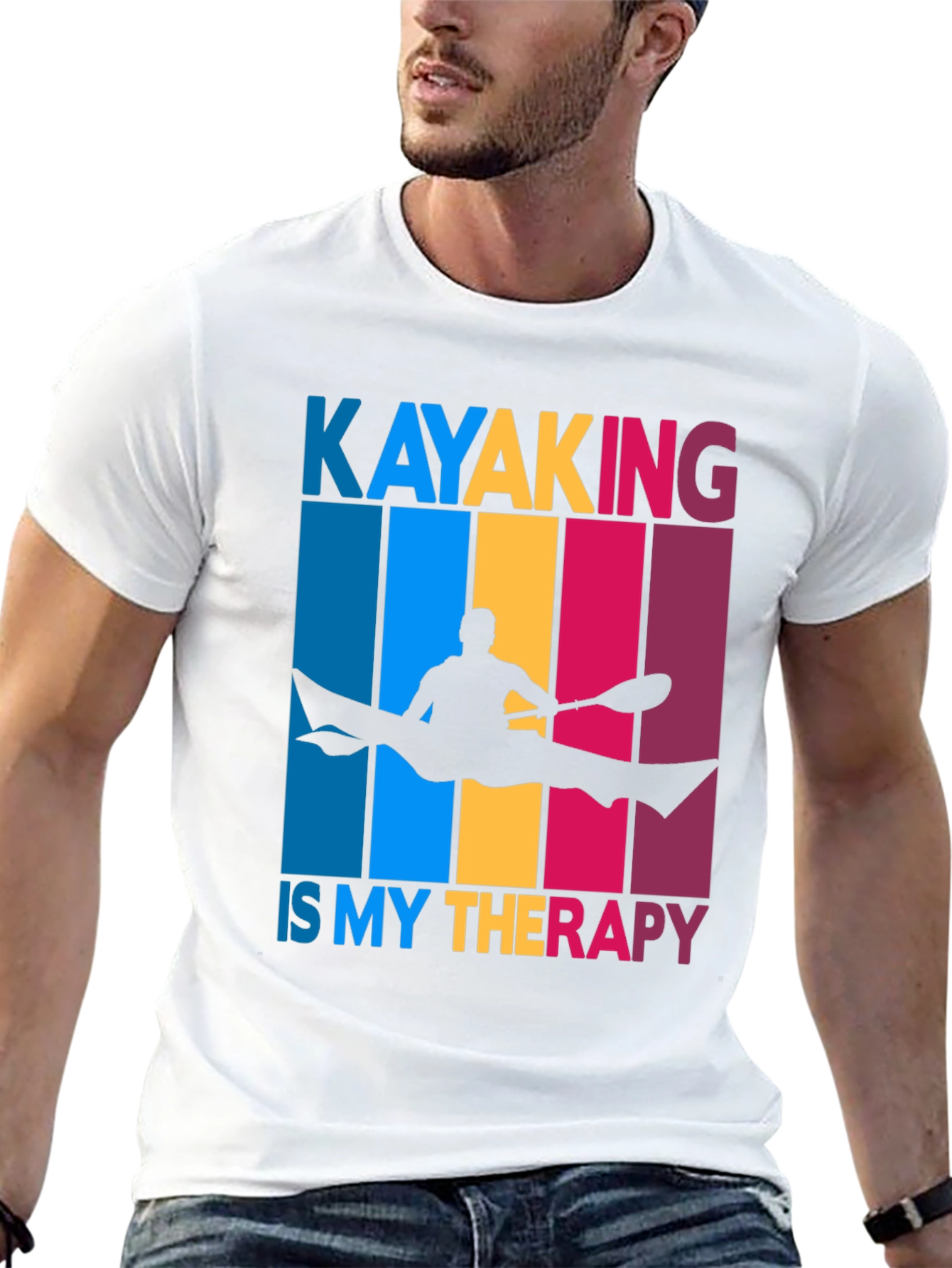 Kayaking Therapy T-Shirt - Paddling Graphic Tee