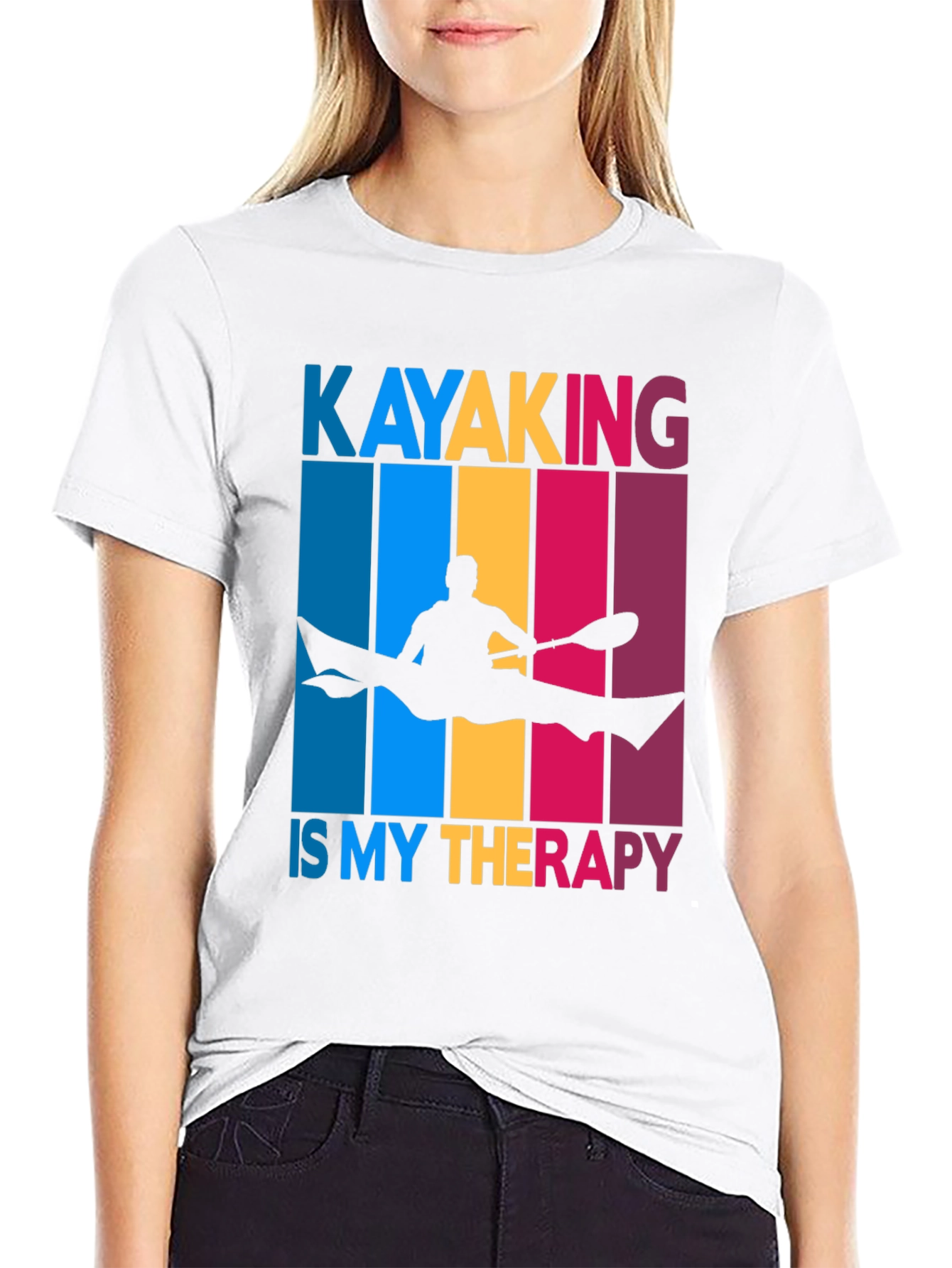 Kayaking Therapy T-Shirt - Paddling Graphic Tee