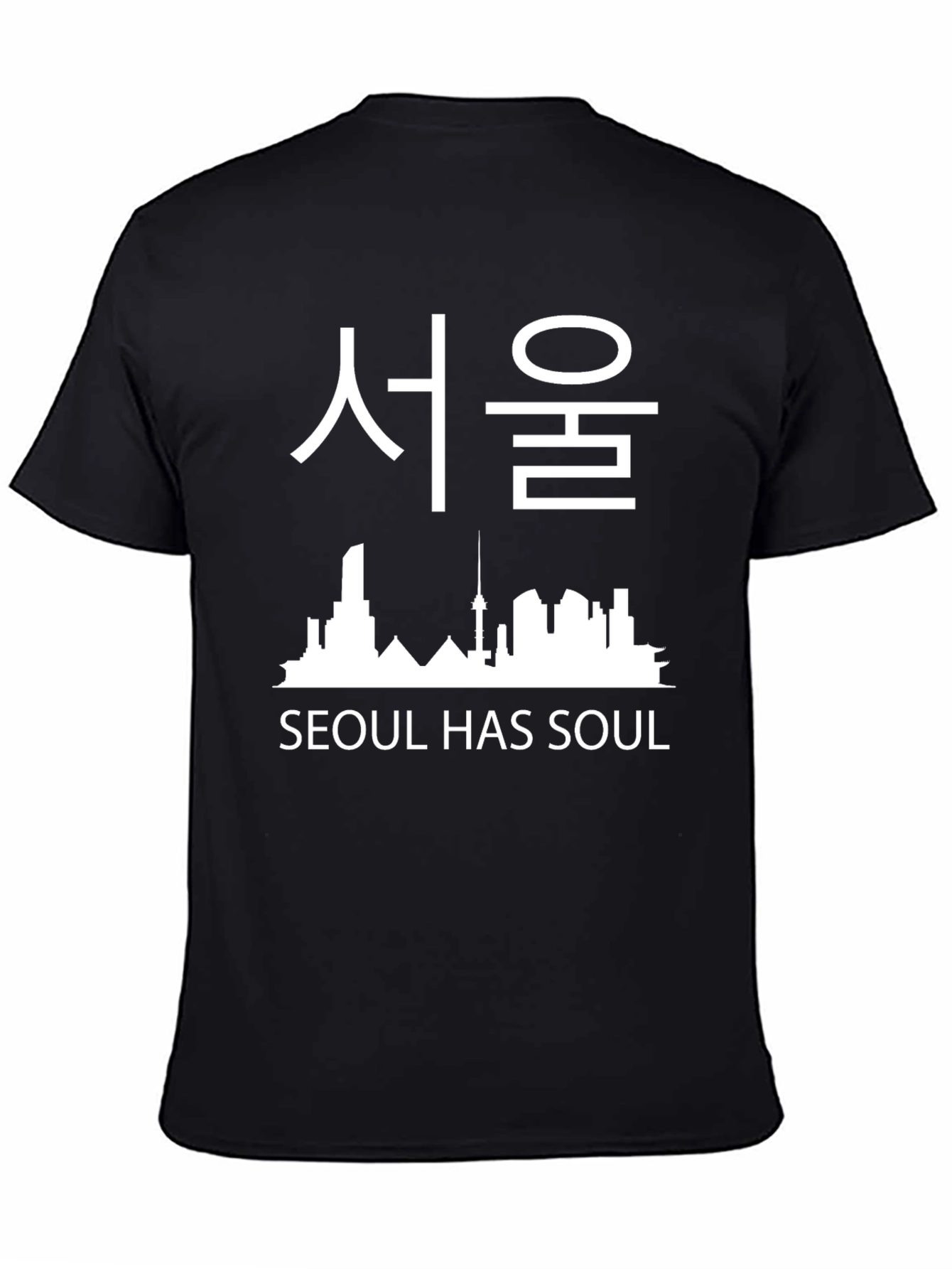 Seoul Has Soul Black T-Shirt