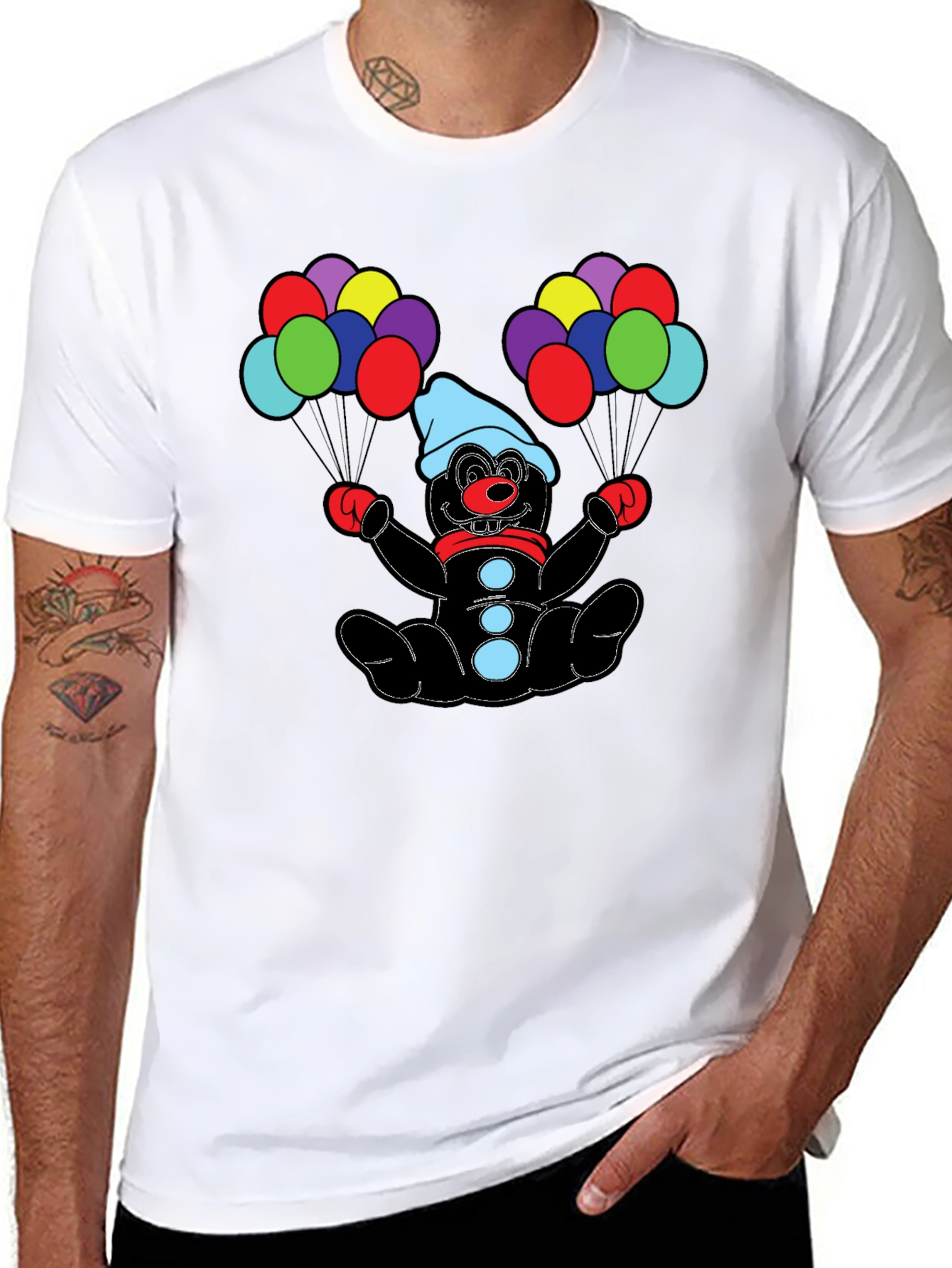 Clown with Balloons Graphic Tee