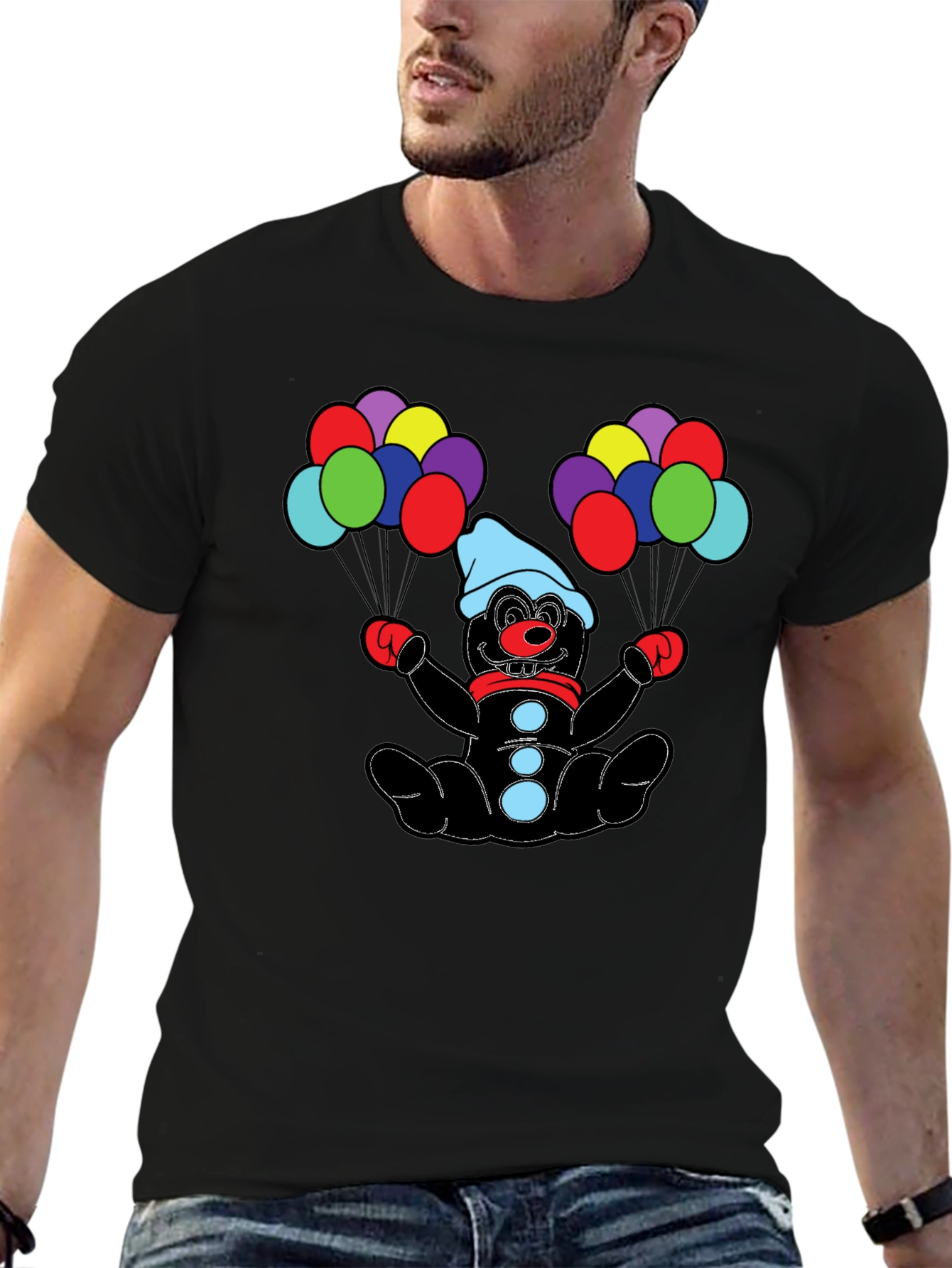 Clown with Balloons Graphic Tee