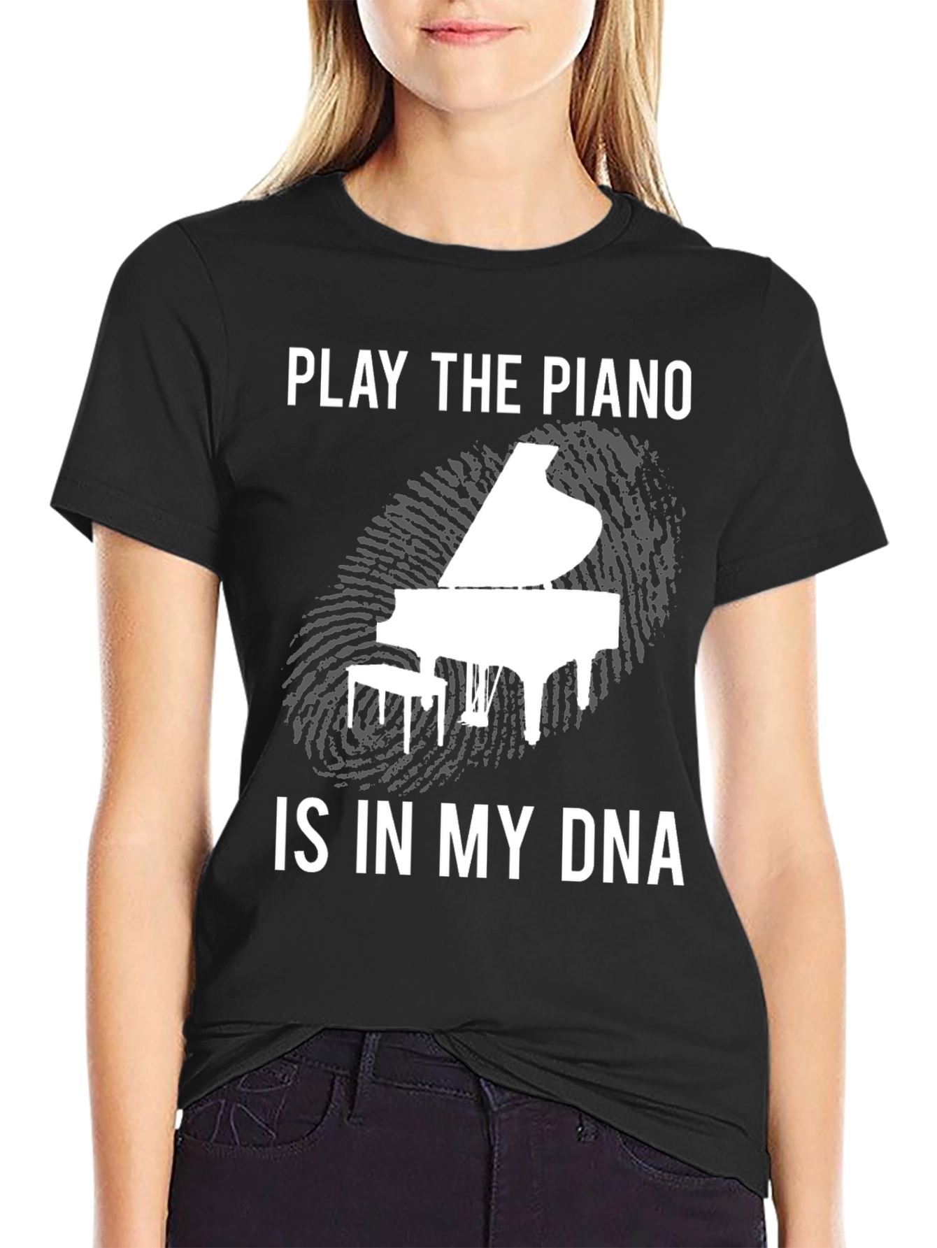 Piano DNA Graphic Tee - Musicians T-Shirt