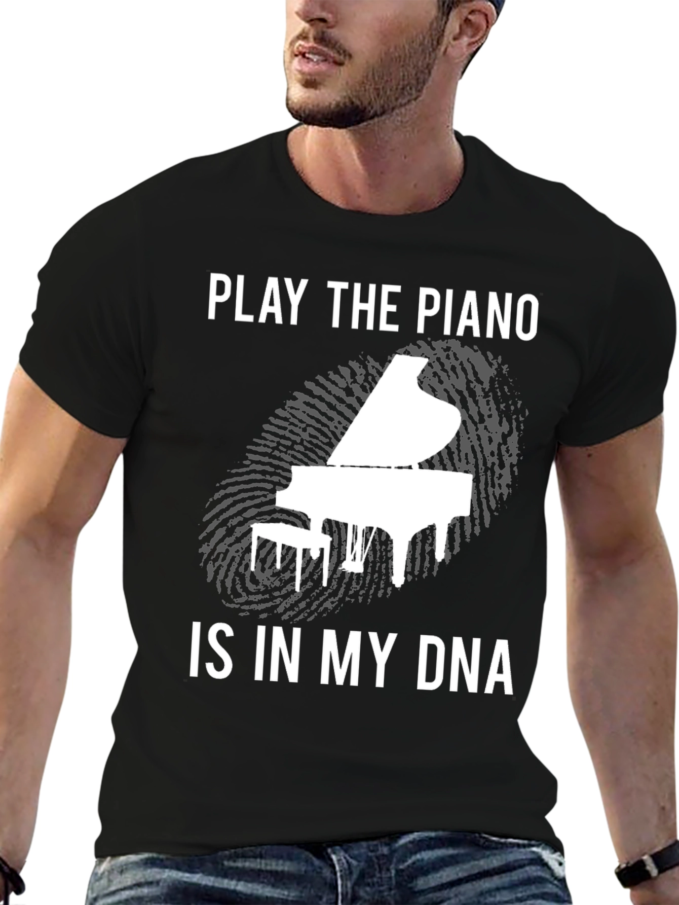Piano DNA Graphic Tee - Musicians T-Shirt
