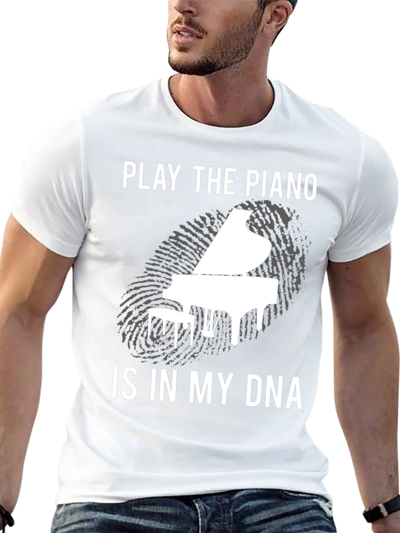 Piano DNA Graphic Tee - Musicians T-Shirt
