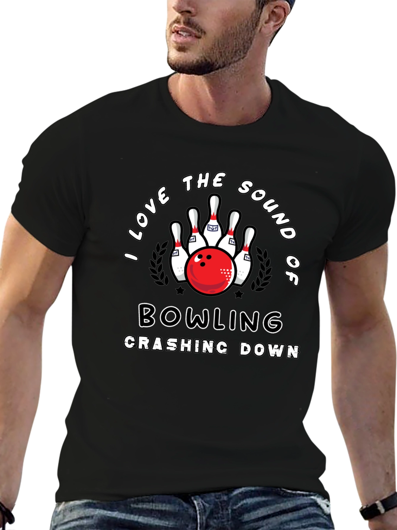 Bowling Lover Graphic T-Shirt - Strike Design Tee