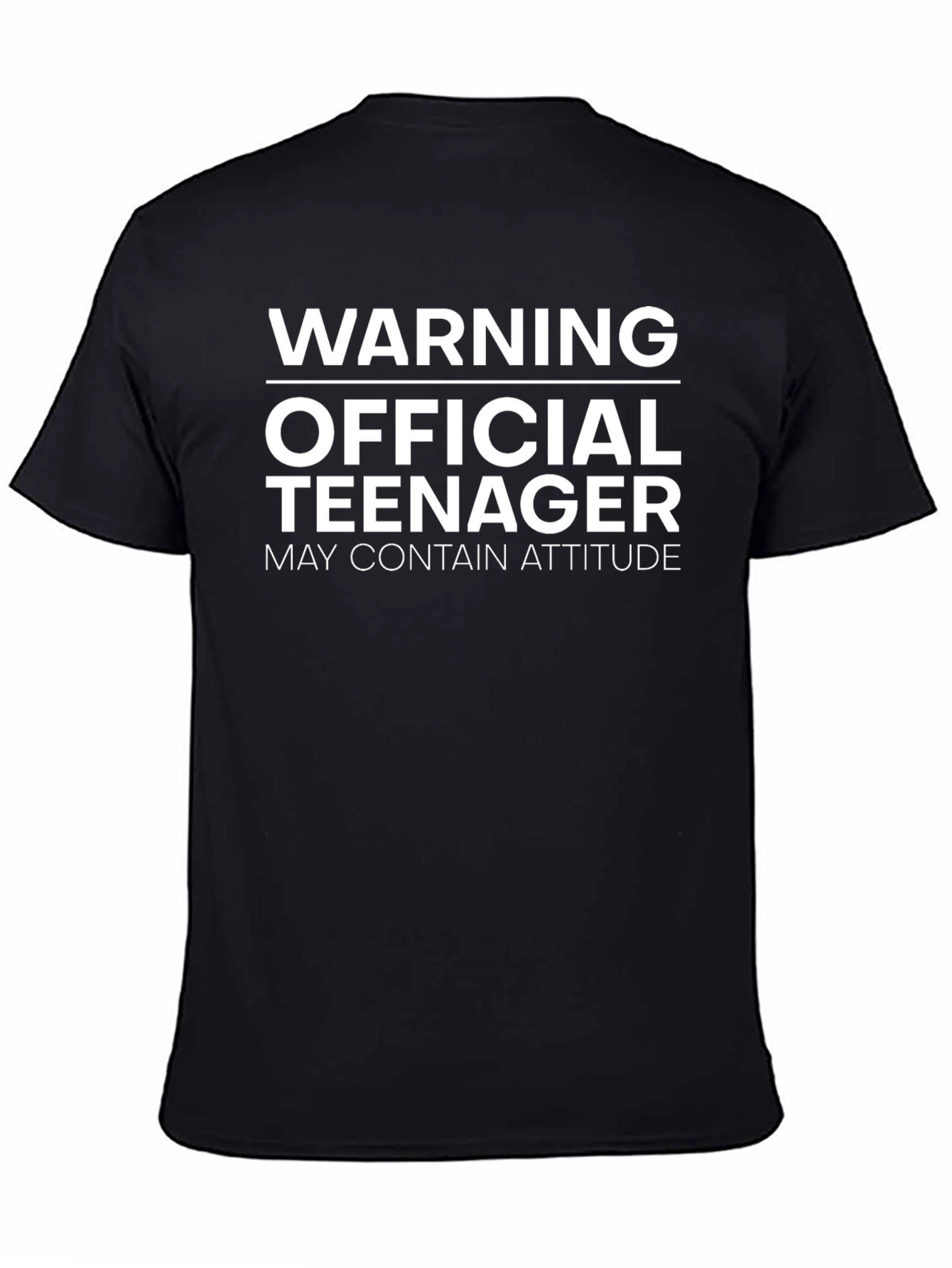 Warning Official Teenager Graphic Tee